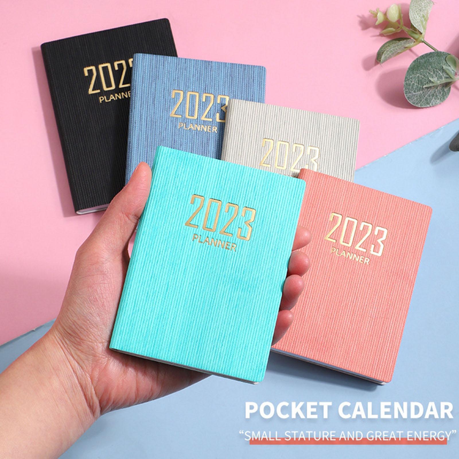 Monthly Planner 2023 Journal A7 Notebook Planner Notepads Project Planning Black