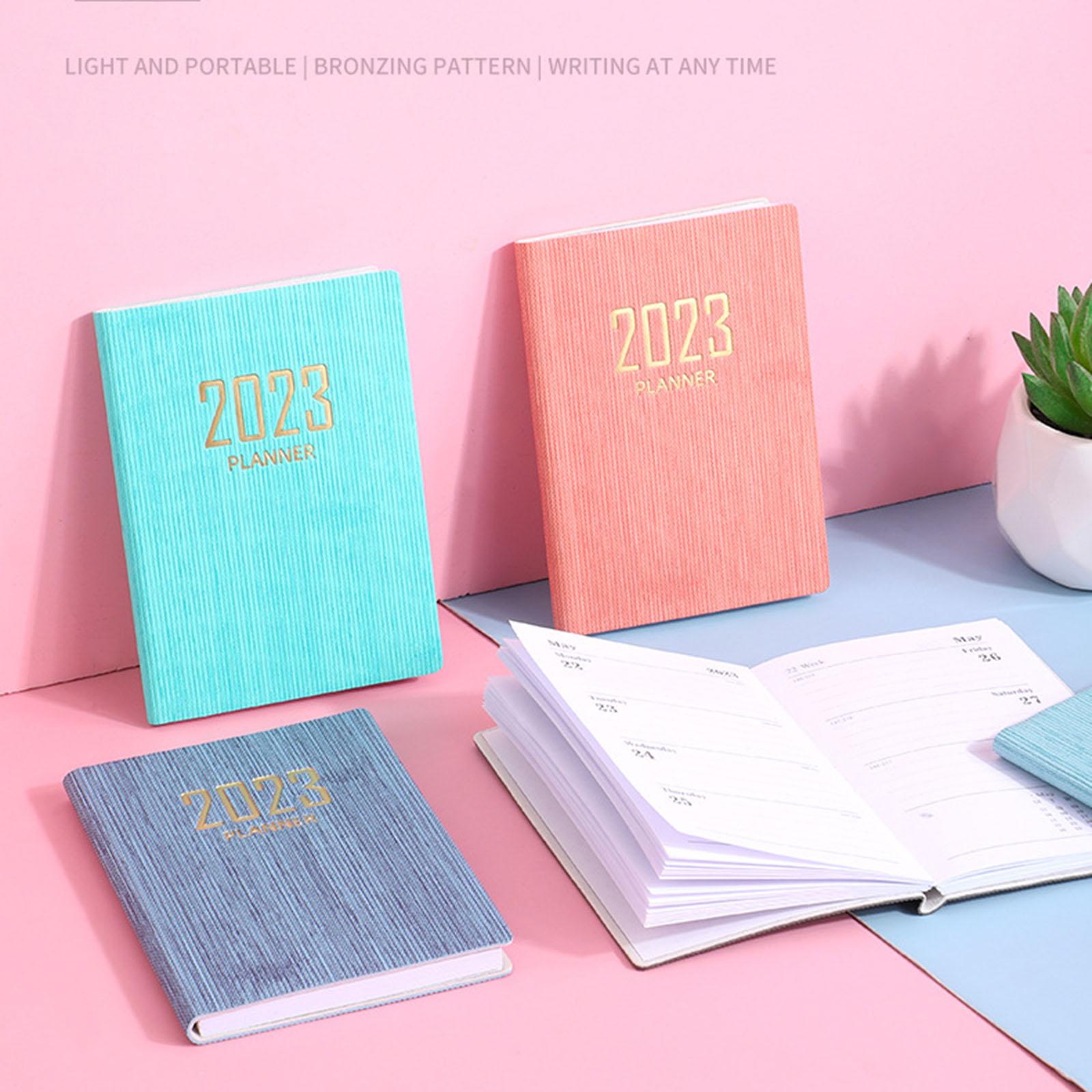 Monthly Planner 2023 Journal A7 Notebook Planner Notepads Project Planning Black