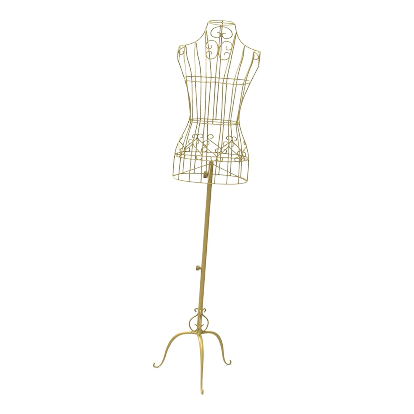 Iron Female Mannequin Manikin Torso Upper Body for Tailor Display Clothes Aureate