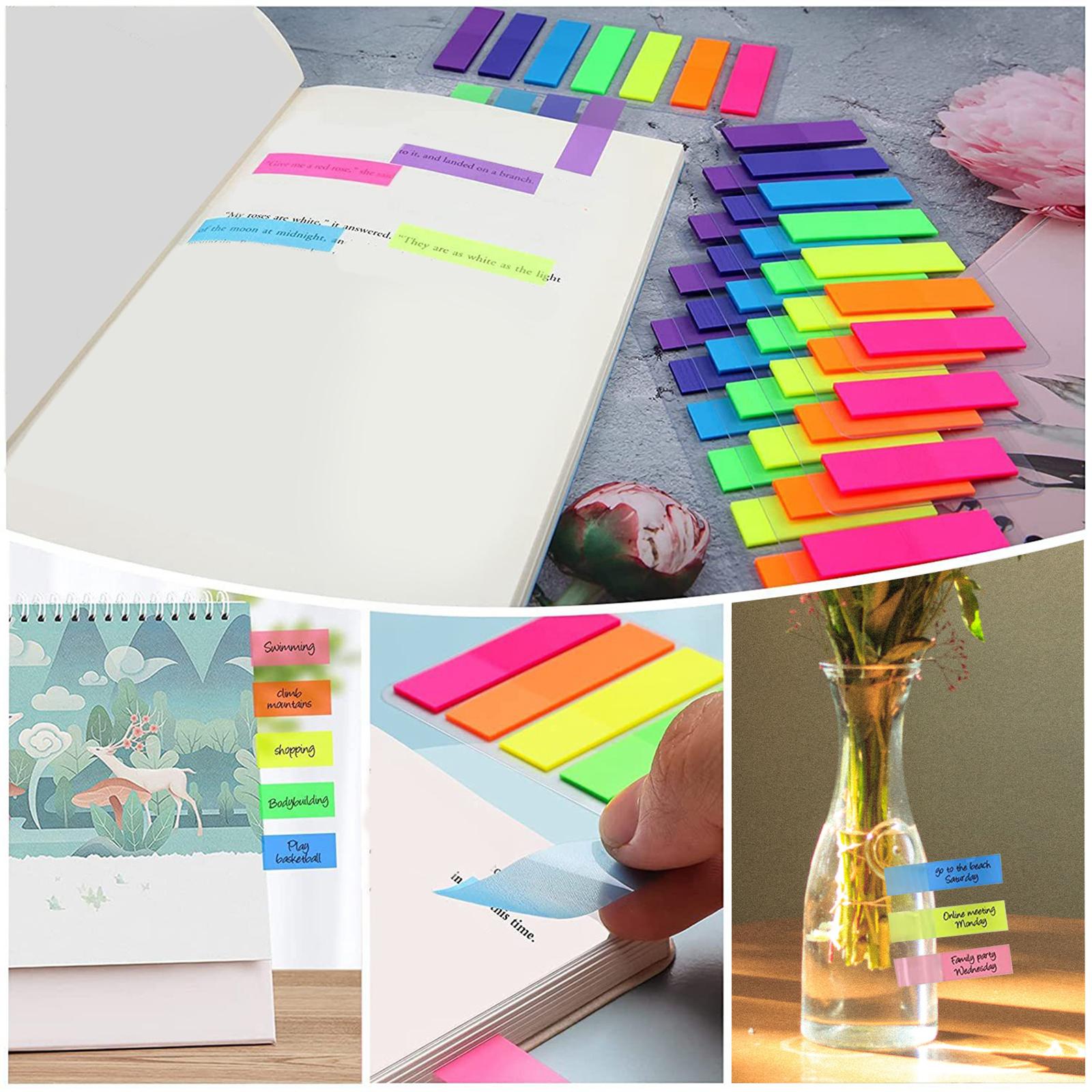 Index Tabs Writable Page Sticky Notes for Diaries Book Markers Magazines Seven Colors
