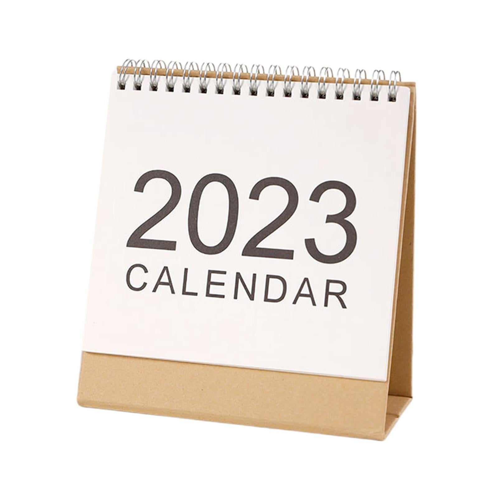 Daily Flip Calendar Yearly Calendar Planner Desktop for ideas Meetings Small and White