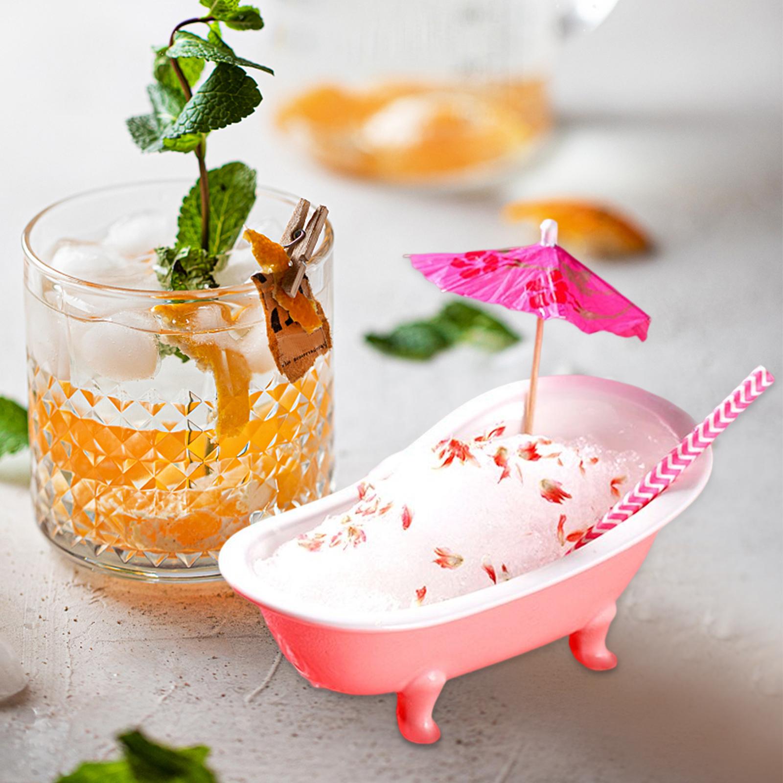 Porcelain Bathtub Shape Party Cocktail beverage Cup Mug Tableware Accessory