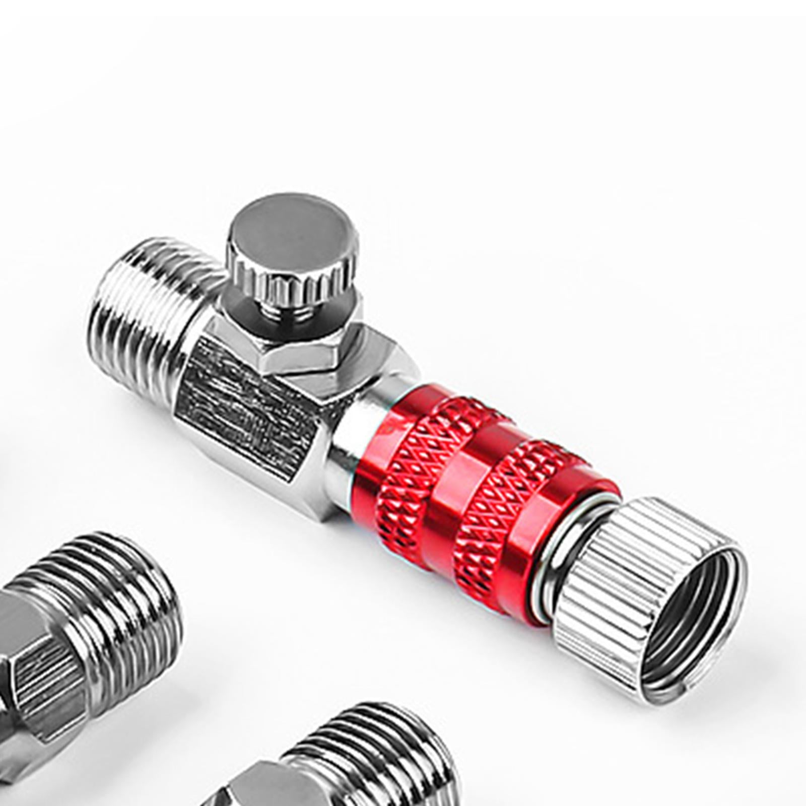 Coupling Adapter Airbrush Quick Connecter Professional for Fitting Connector Adjustable Red