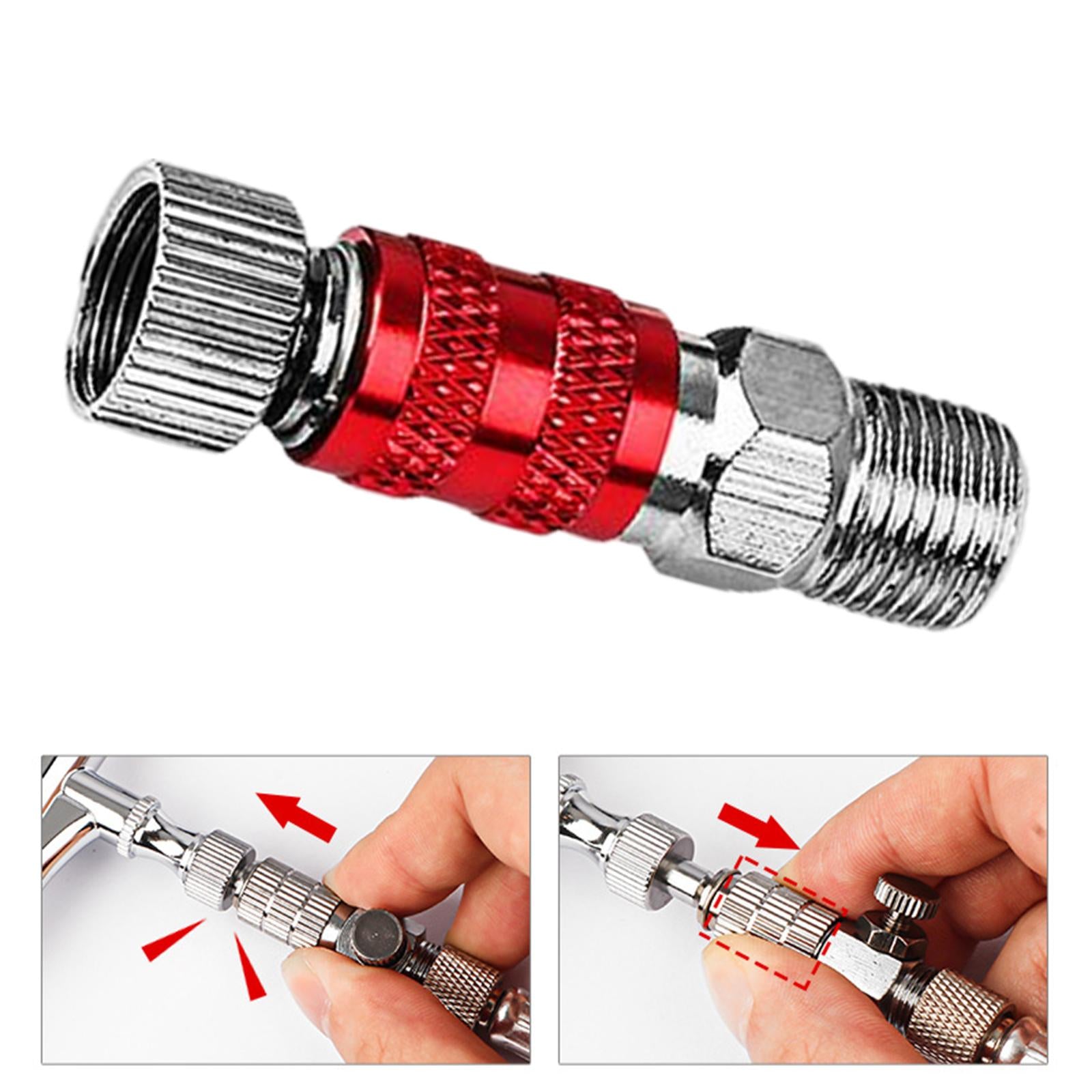 Coupling Adapter Airbrush Quick Connecter Professional for Fitting Connector unadjustable Red