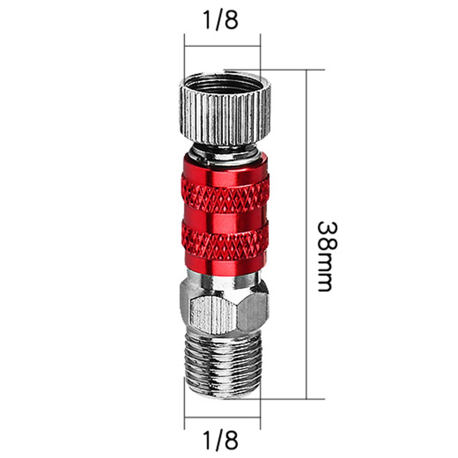 Coupling Adapter Airbrush Quick Connecter Professional for Fitting Connector unadjustable Red