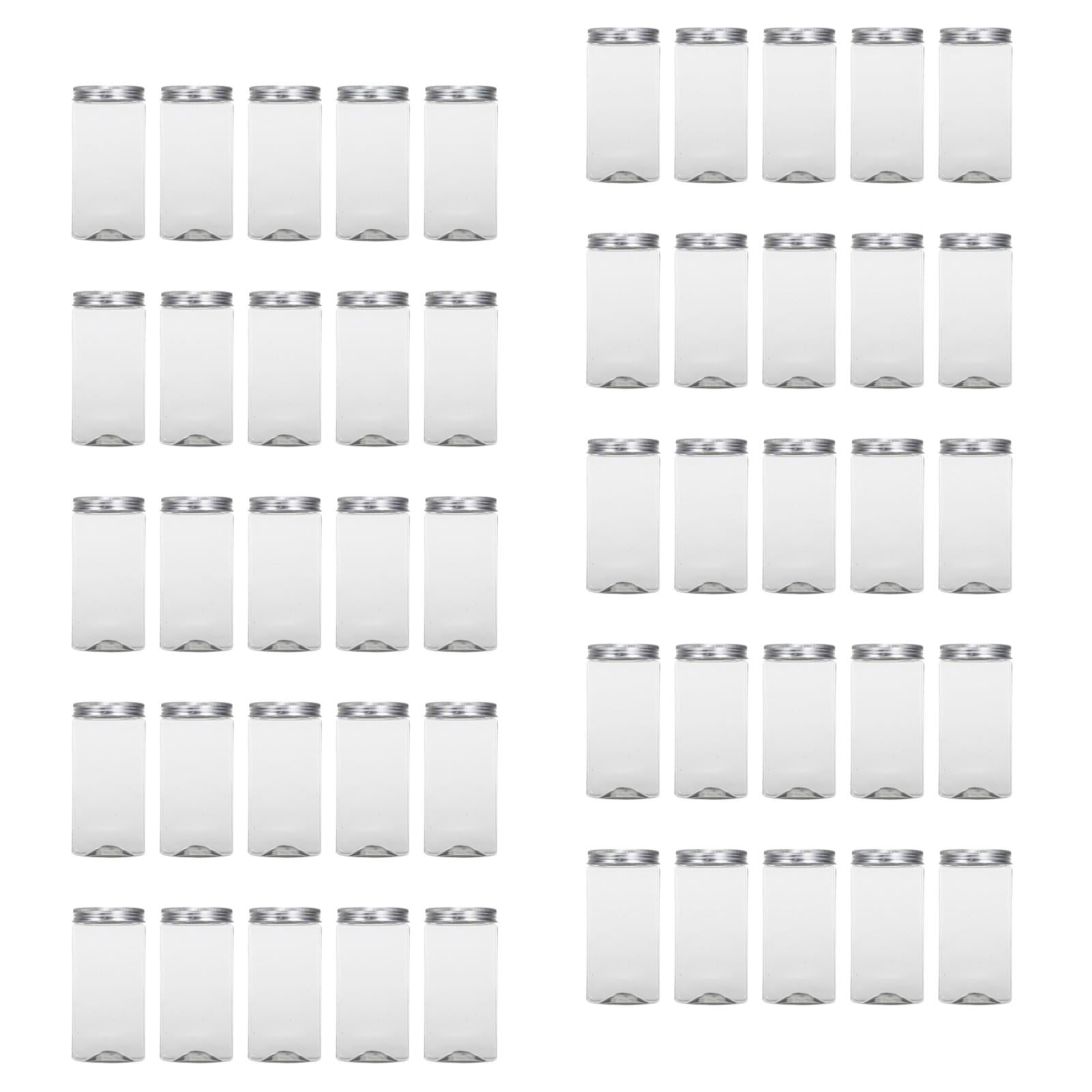 50x Bubble Tea Cups Bottle with Airtight Lids for Smoothie Iced Coffee style B Hole cover