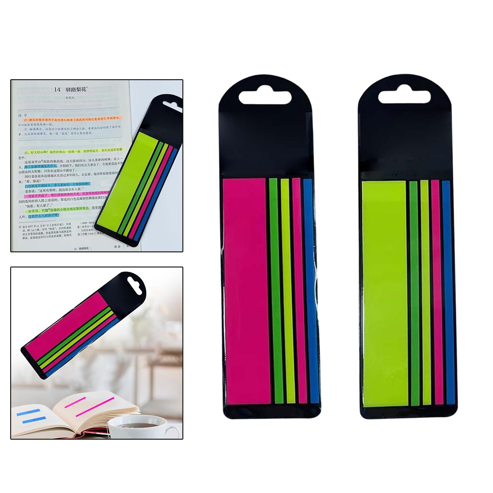Page Markers Highlighting Book Notes Removes Cleanly for Reading Books Red