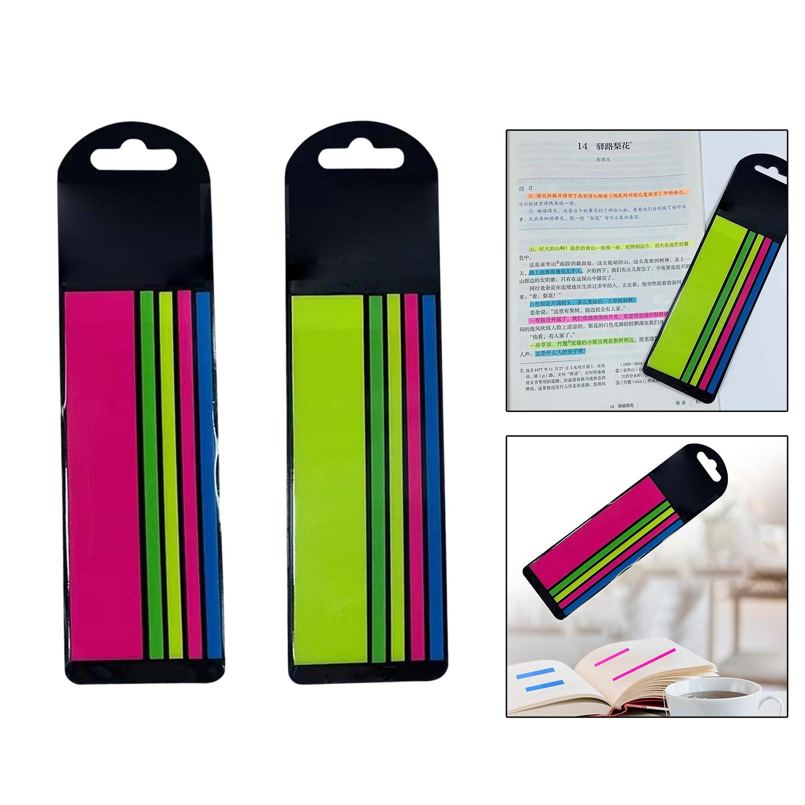 Page Markers Highlighting Book Notes Removes Cleanly for Reading Books Red