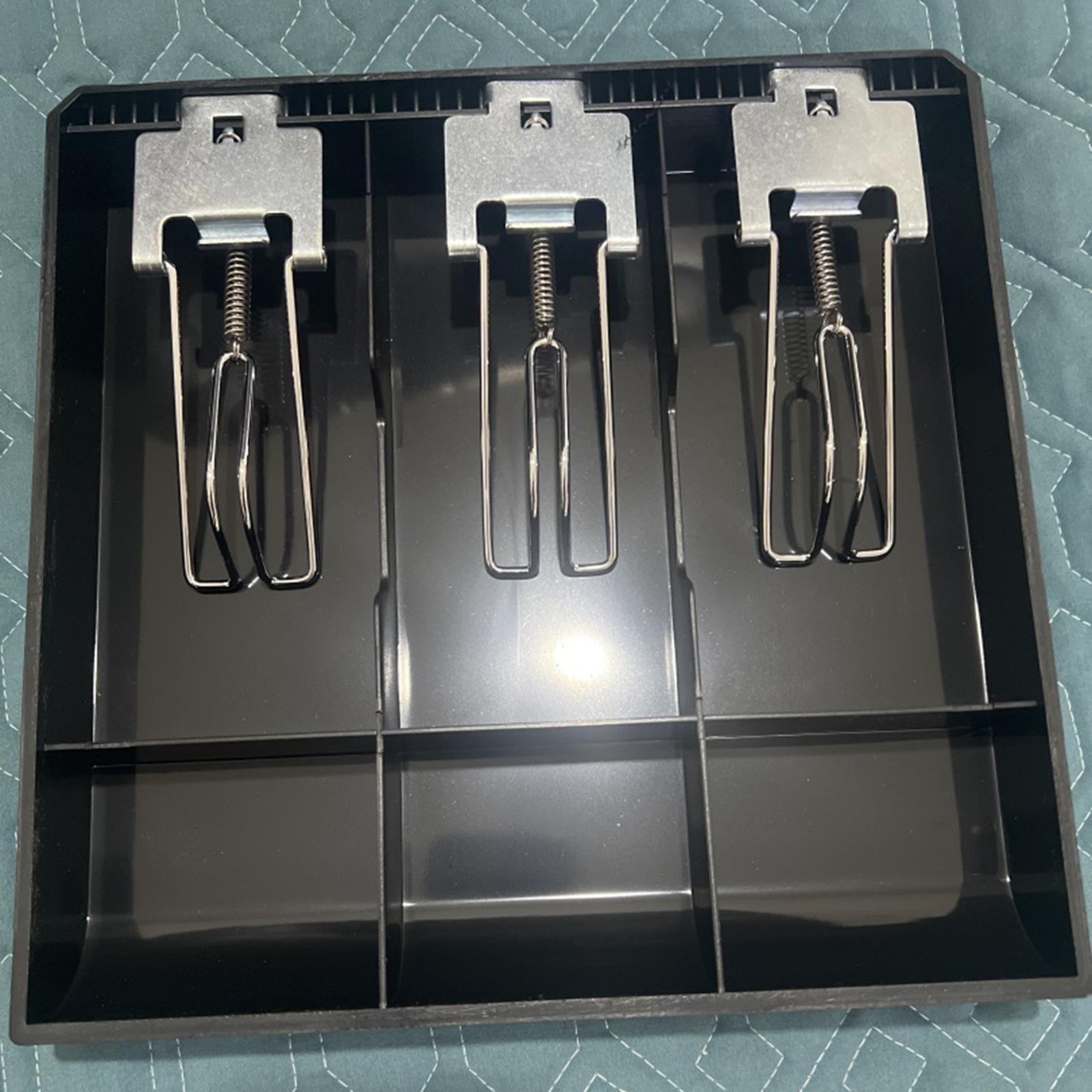 Cash Register Drawer 3 Grid Currency Till Money Organizer for Store Hotel