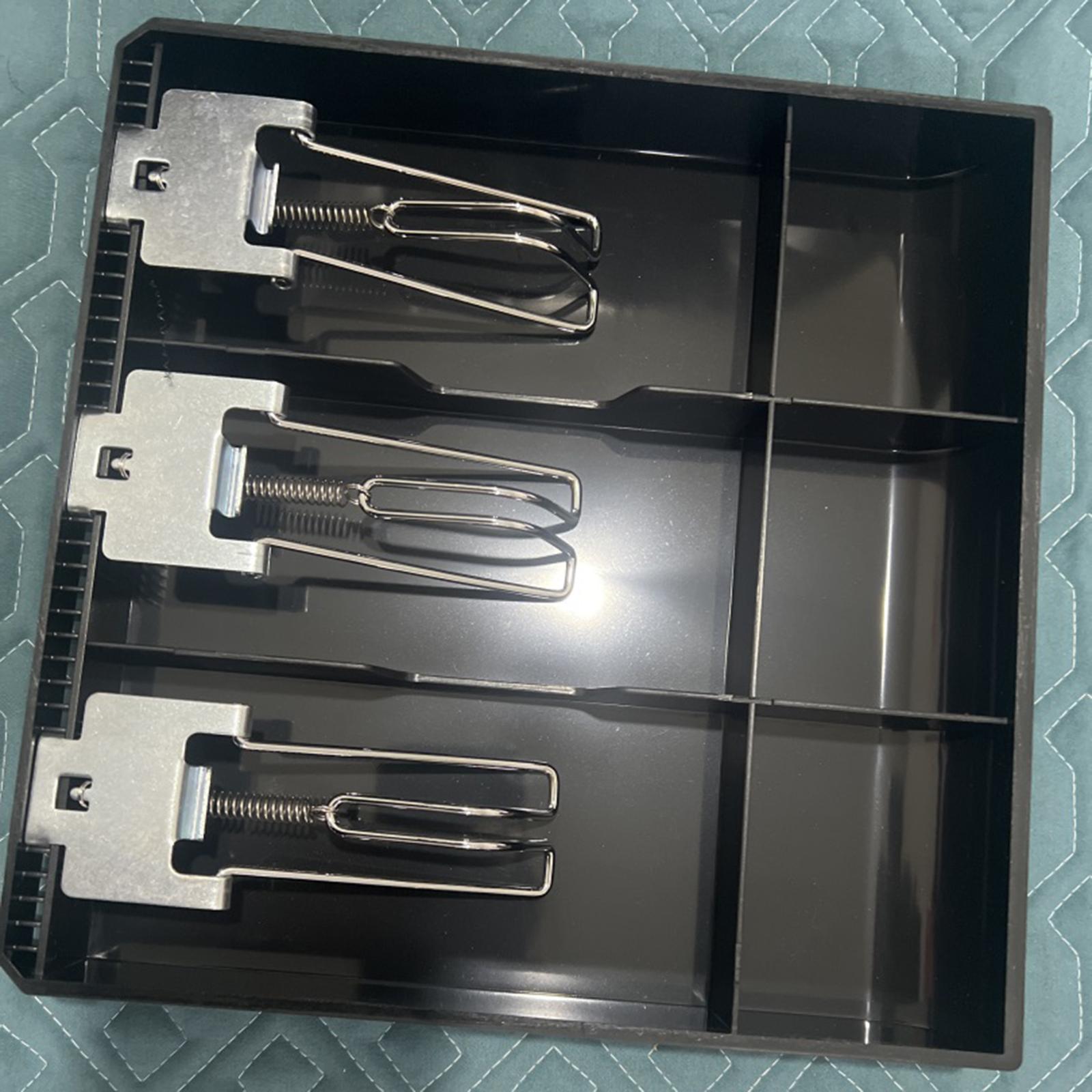 Cash Register Drawer 3 Grid Currency Till Money Organizer for Store Hotel