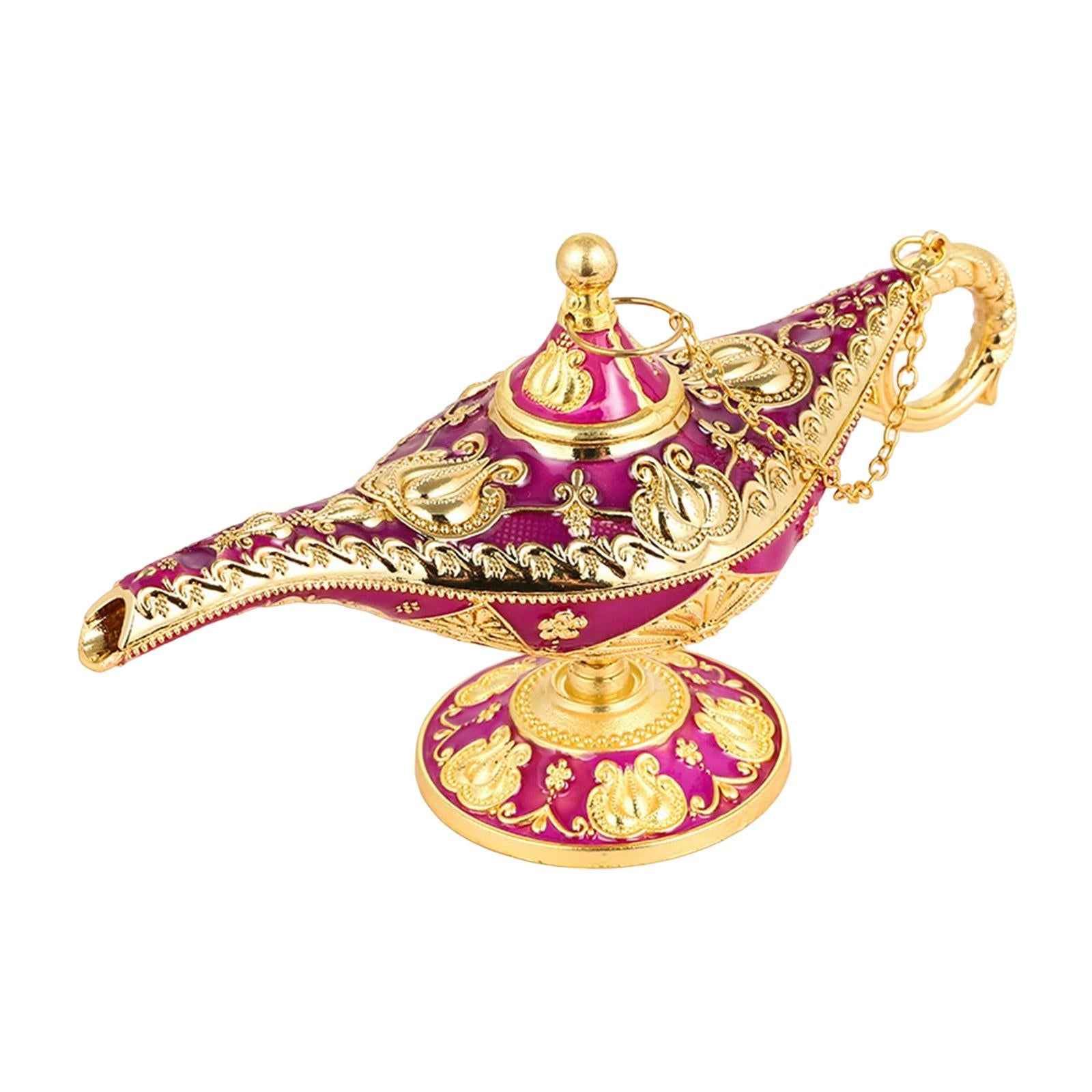 Classic Lamp Oil Lamp Prop Wishing Light for Wedding Home Purplish Red