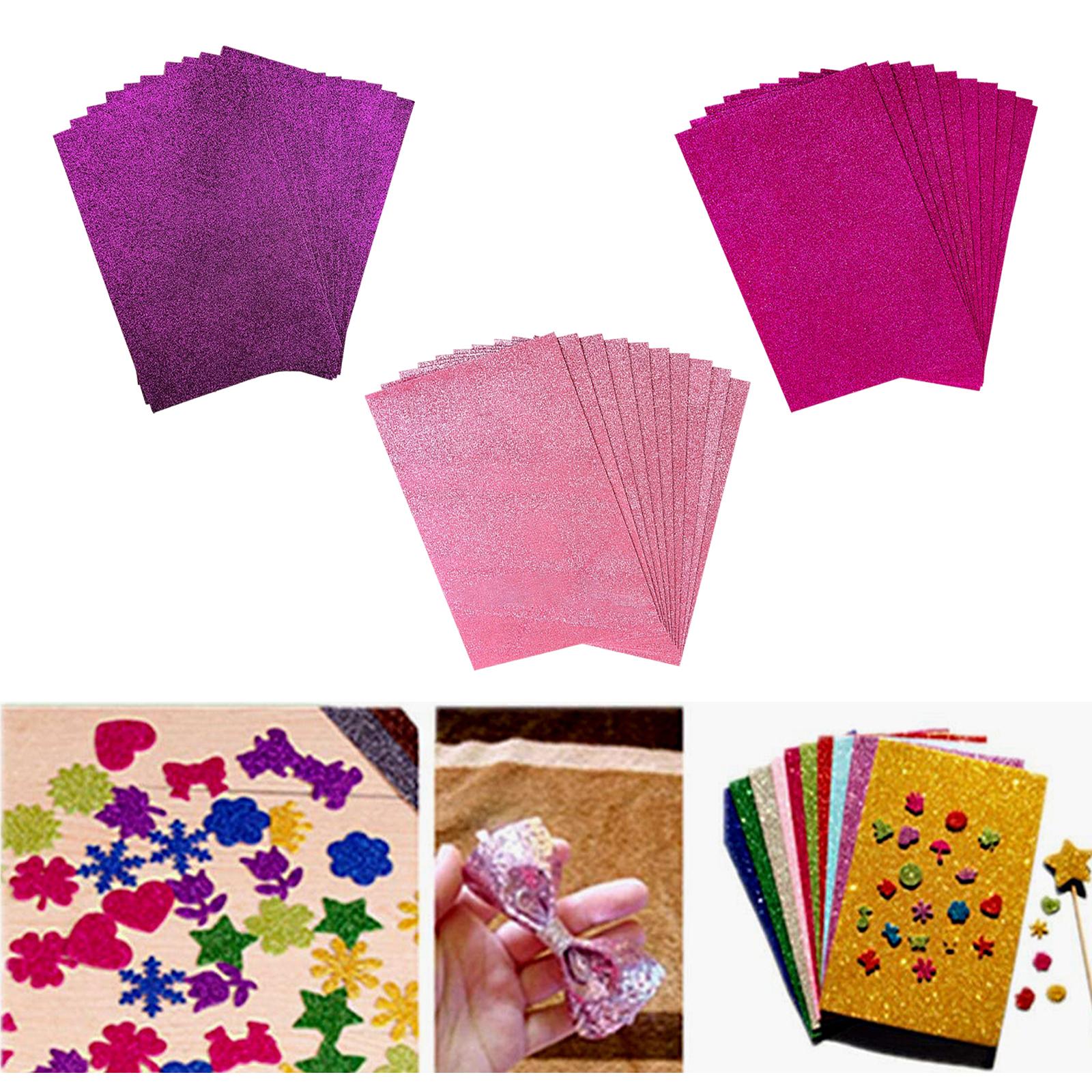 Foam Sponge Paper Sparkling 10 Pack for DIY Projects A