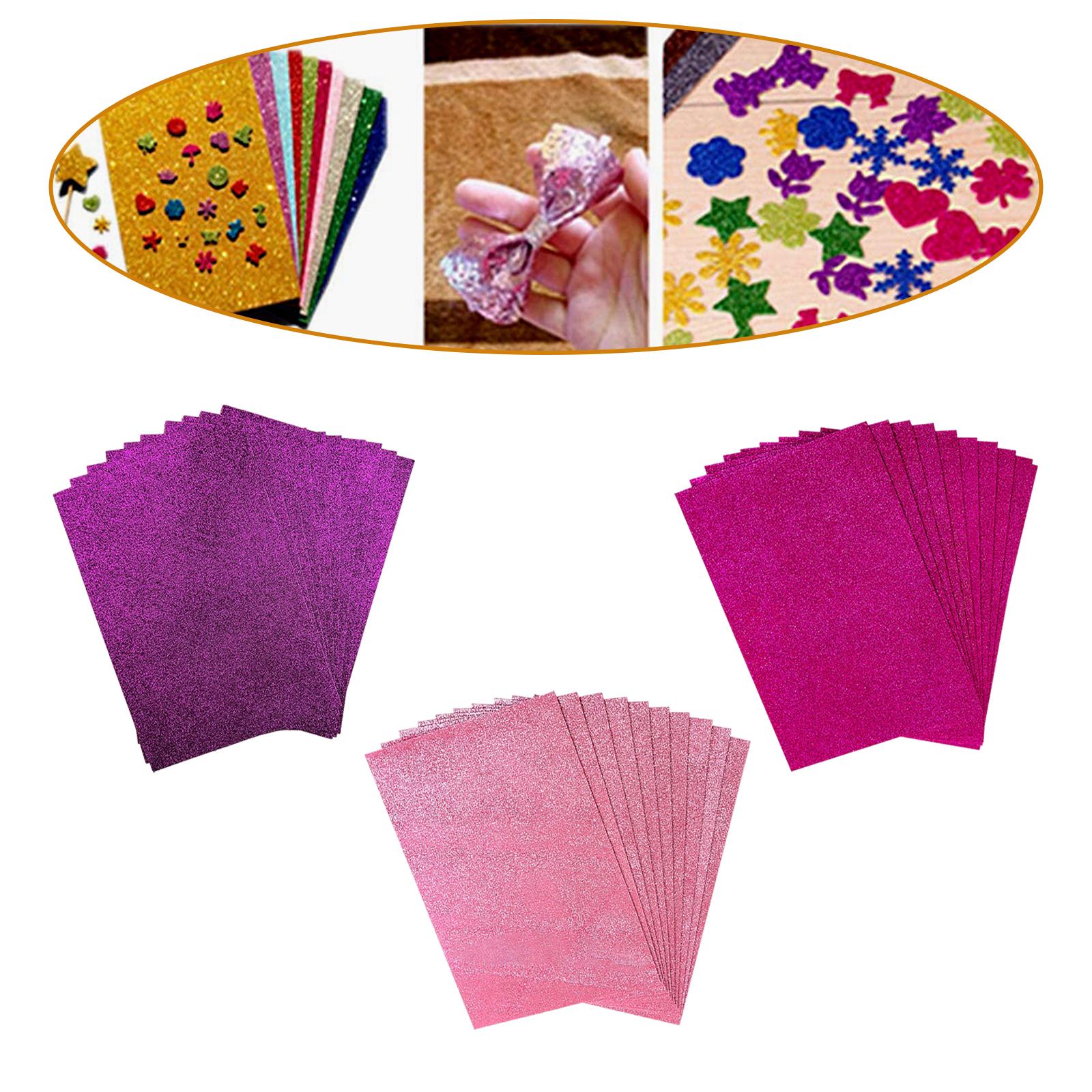 Foam Sponge Paper Sparkling 10 Pack for DIY Projects A