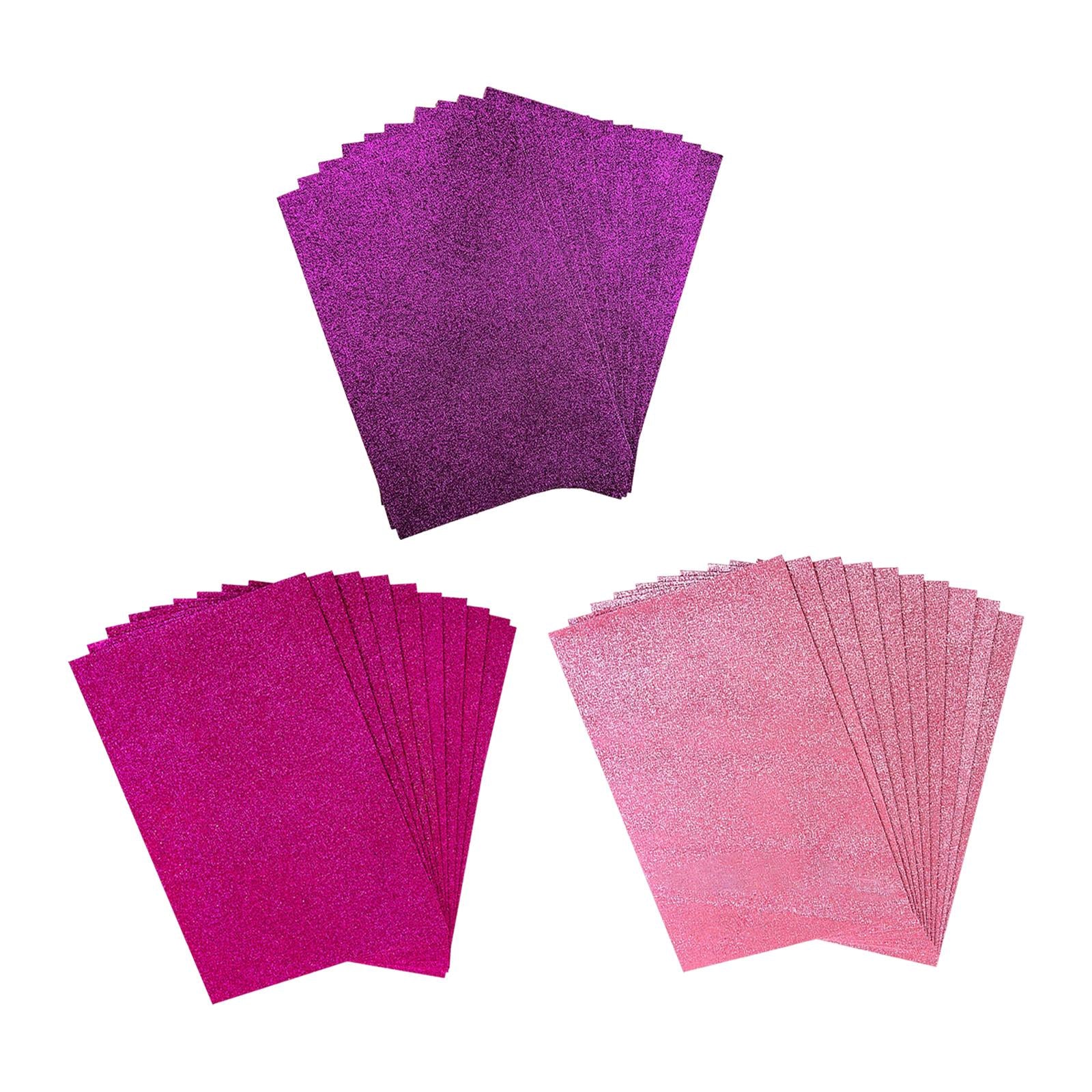Foam Sponge Paper Sparkling 10 Pack for DIY Projects A