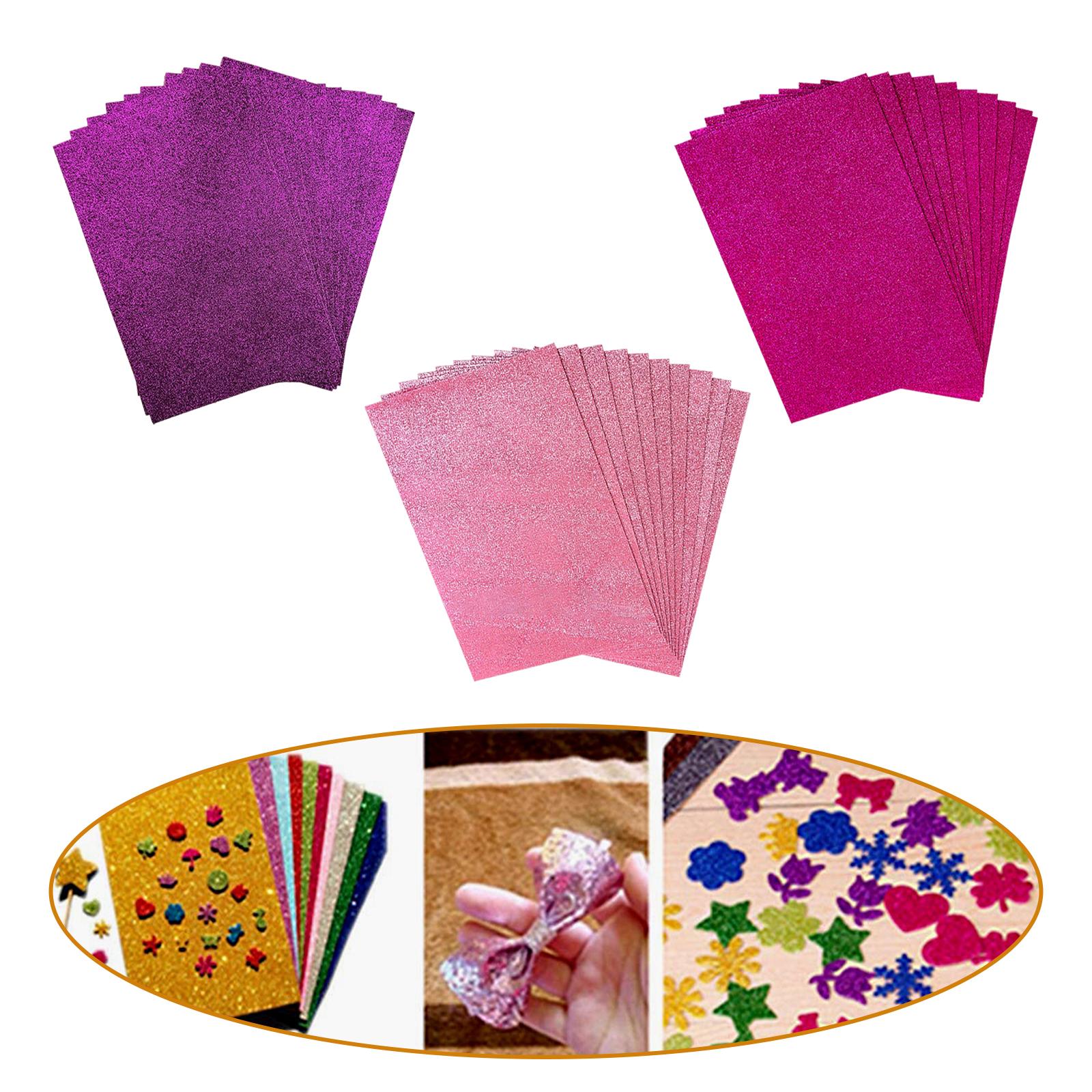 Foam Sponge Paper Sparkling 10 Pack for DIY Projects A