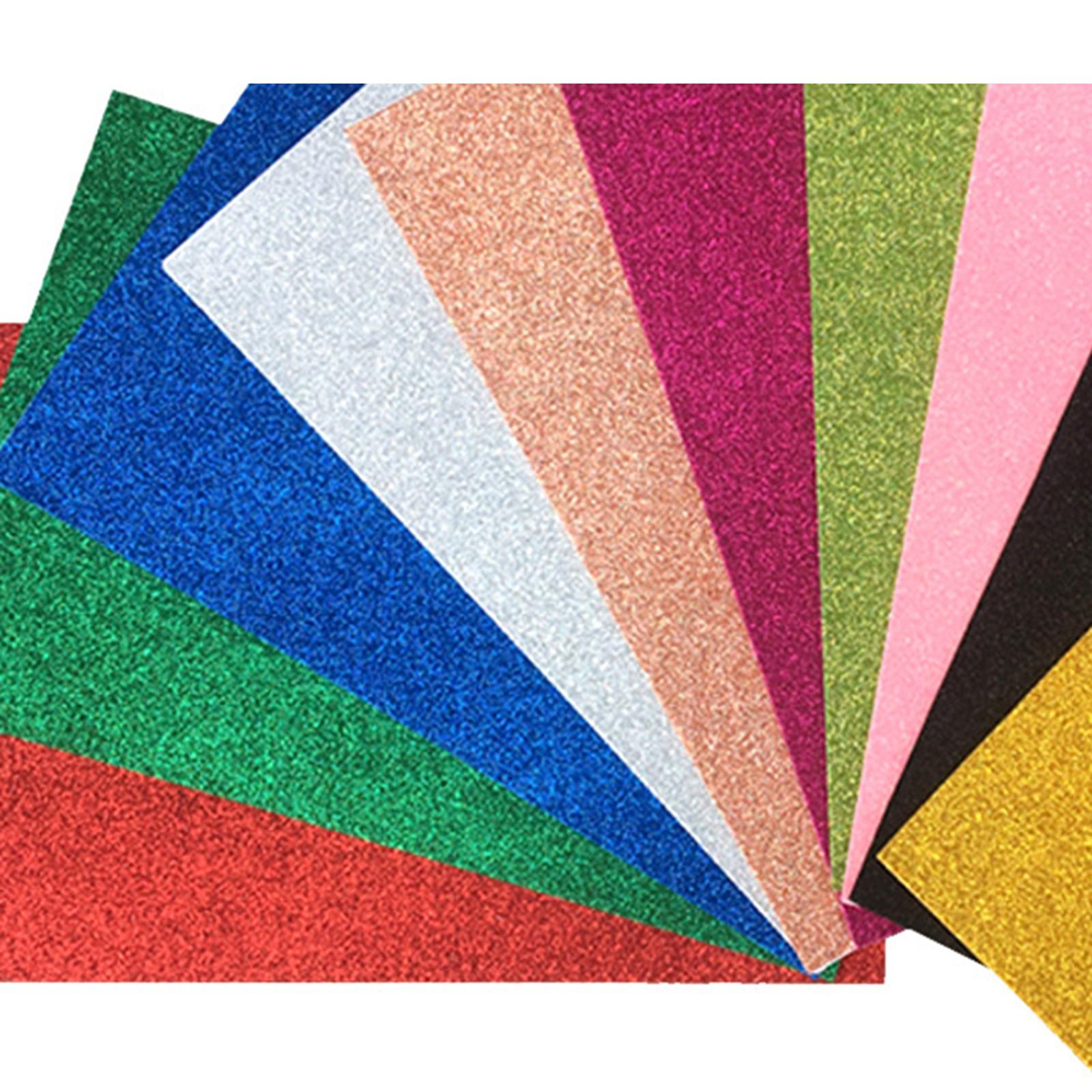 Foam Sponge Paper Sparkling 10 Pack for DIY Projects A