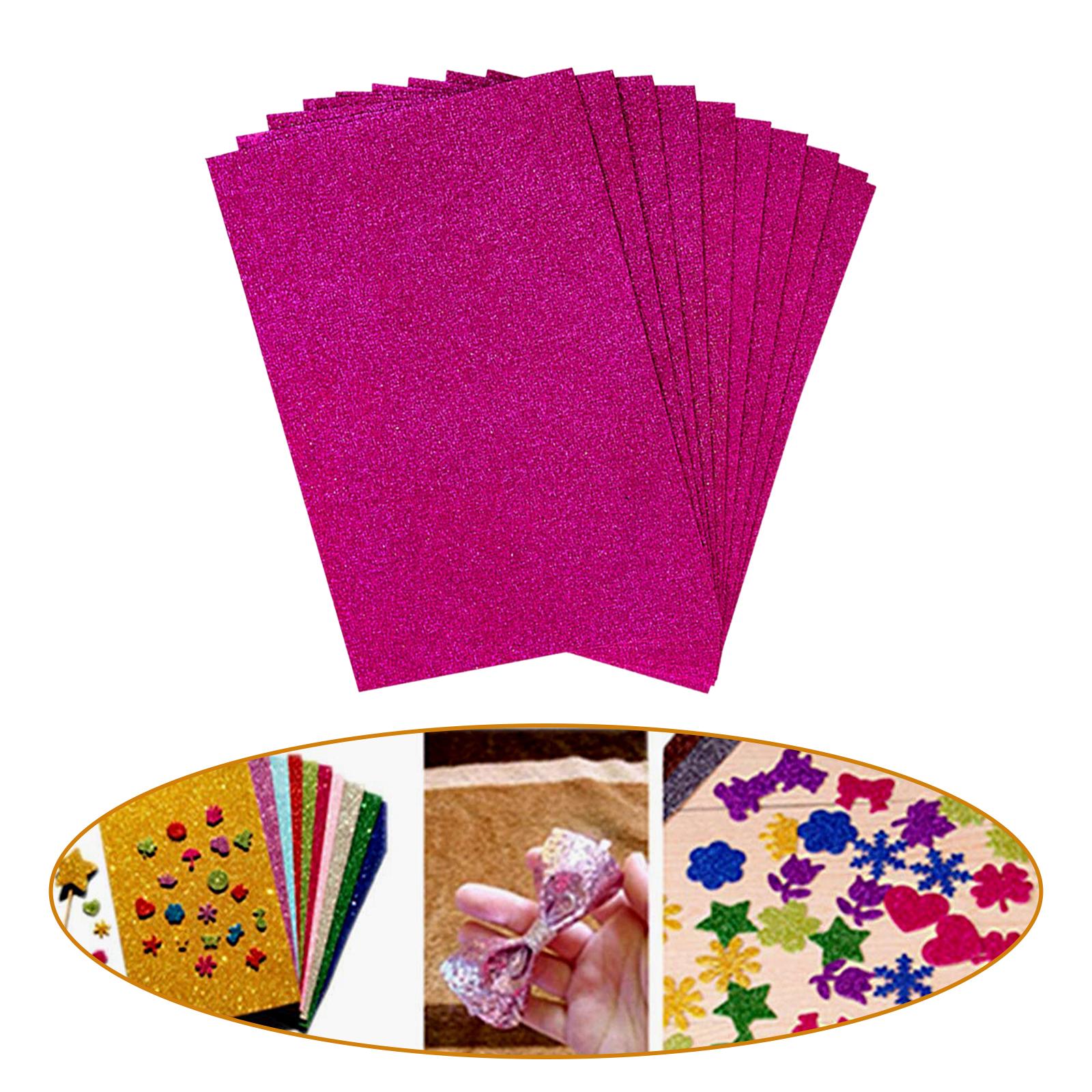 Foam Sponge Paper Sparkling 10 Pack for DIY Projects B