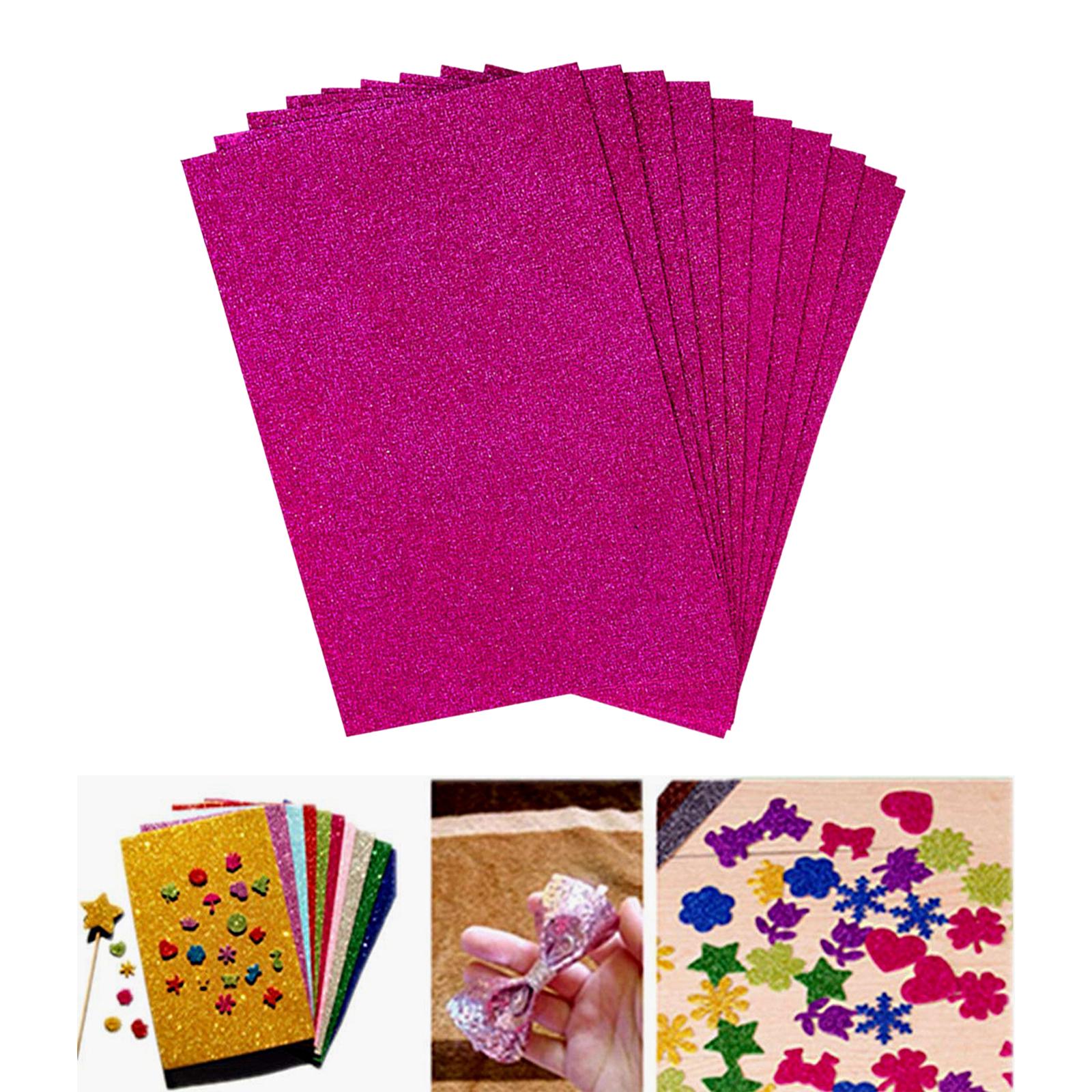 Foam Sponge Paper Sparkling 10 Pack for DIY Projects B