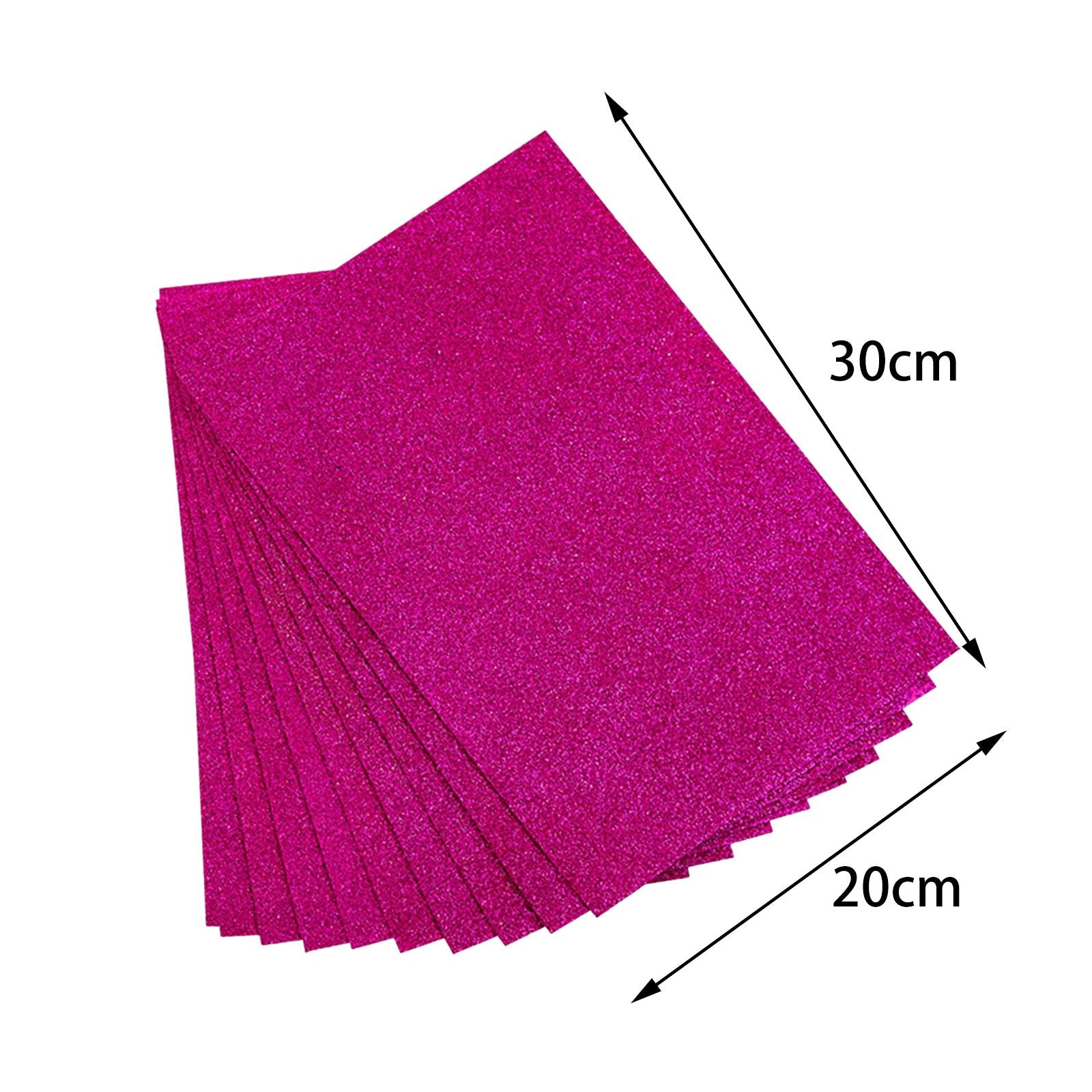 Foam Sponge Paper Sparkling 10 Pack for DIY Projects B