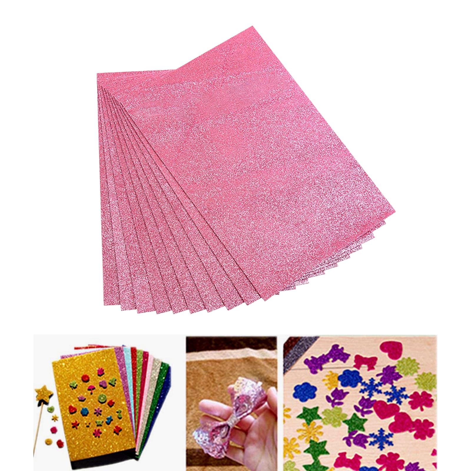 Foam Sponge Paper Sparkling 10 Pack for DIY Projects C