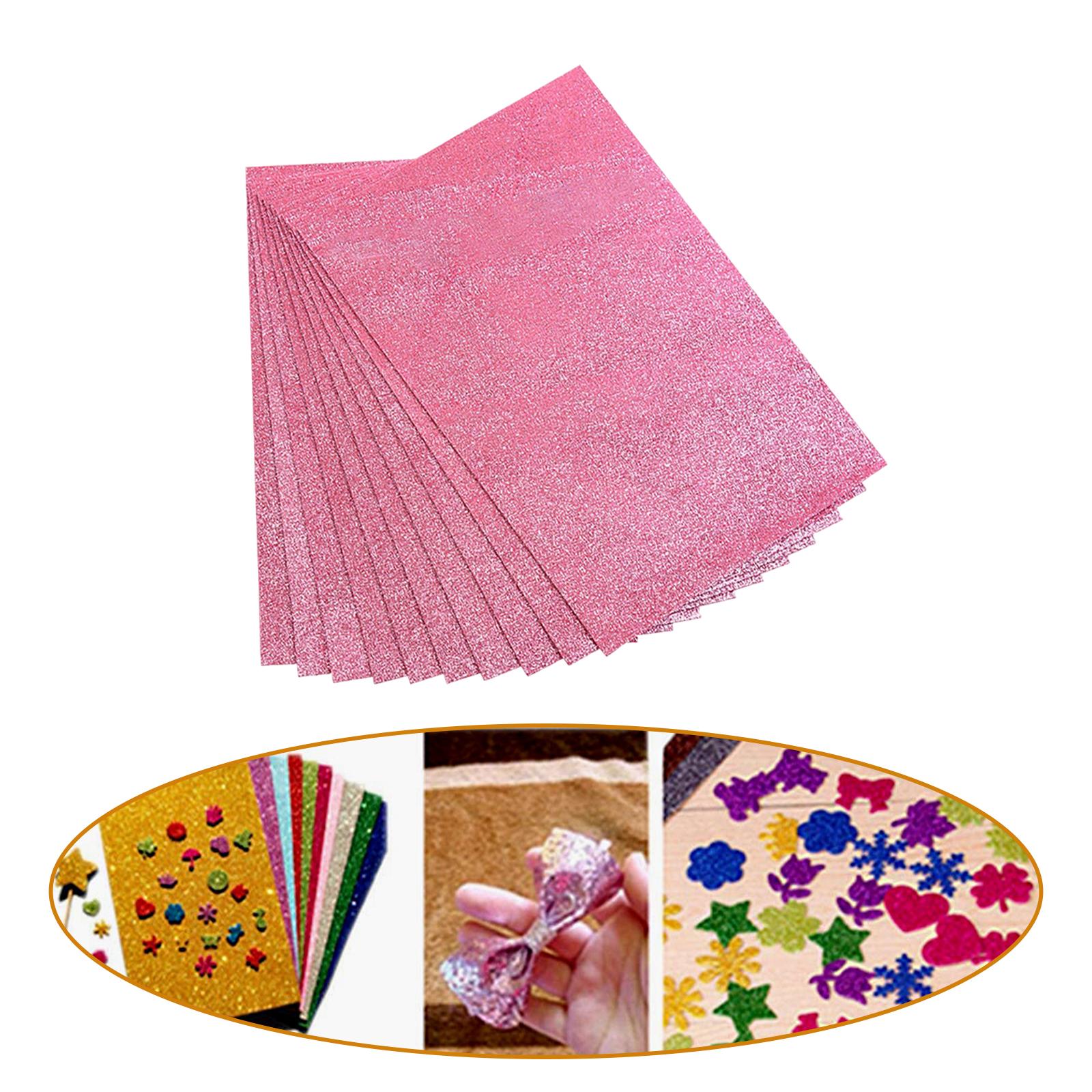 Foam Sponge Paper Sparkling 10 Pack for DIY Projects C
