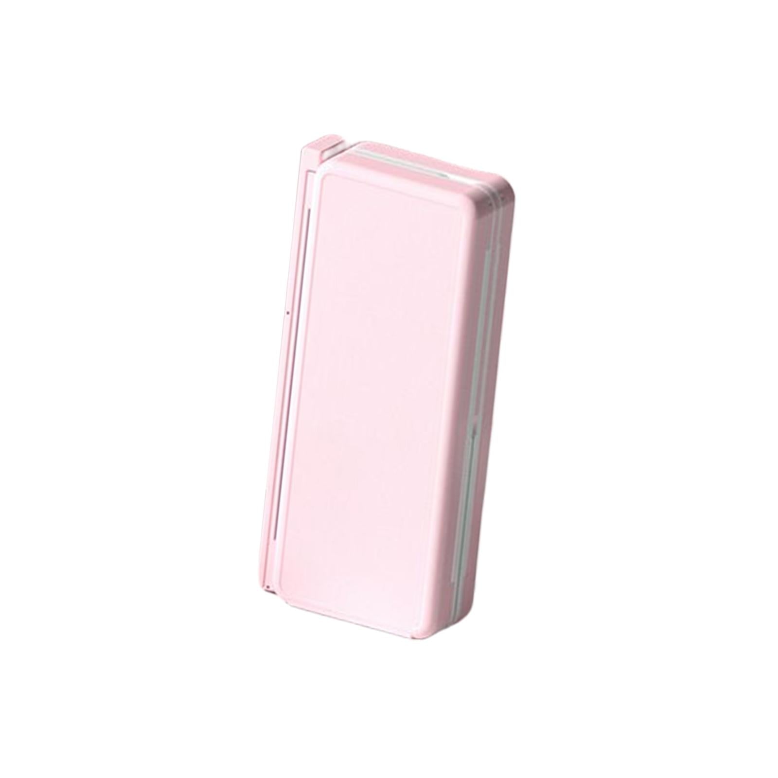 2in1 Book Stand Pencil Box Foldable Page Clips Table Home Textbook Pink