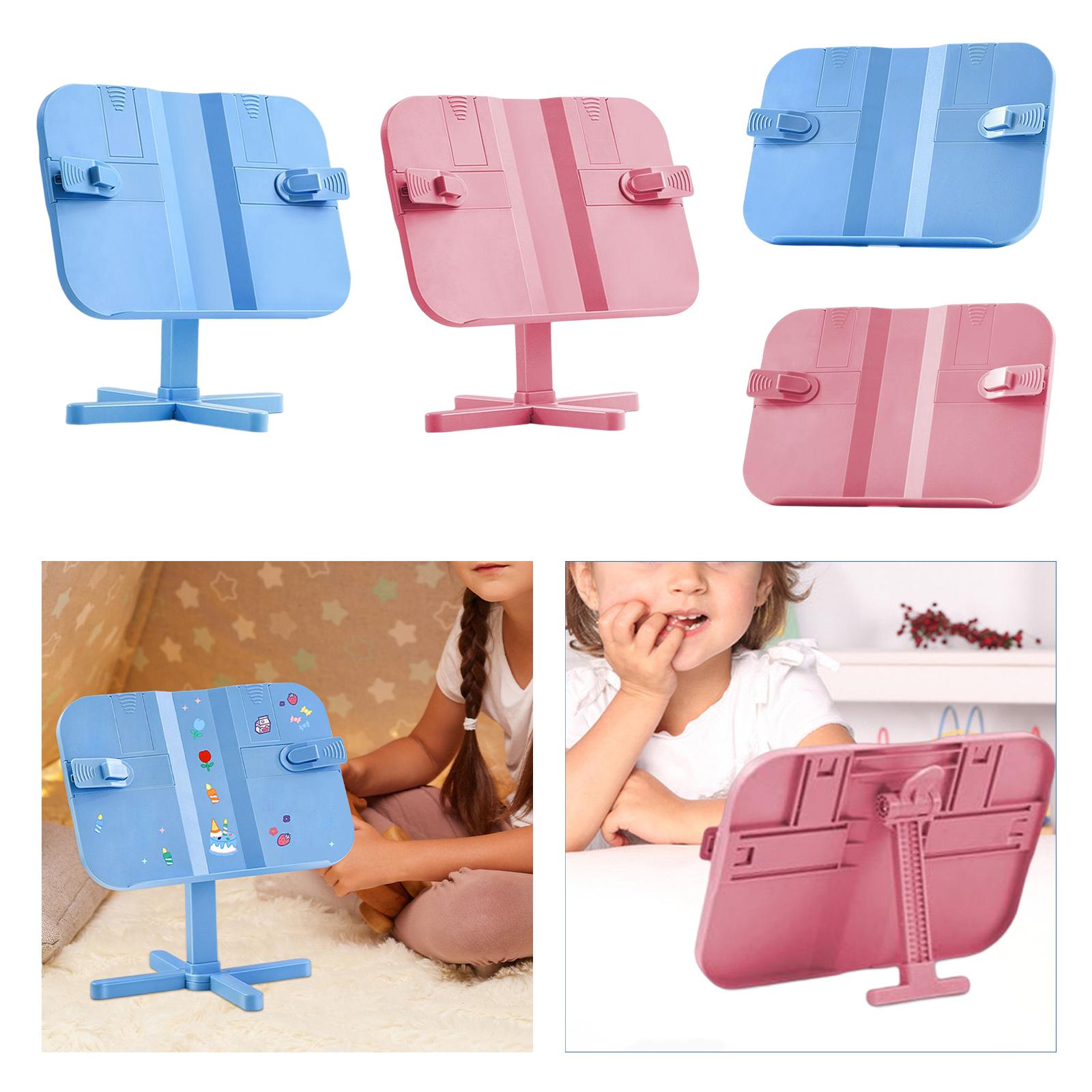 reading book stand Gifts Lightweight Shelf Reading Rest for Reading Recipes Adjustable Blue