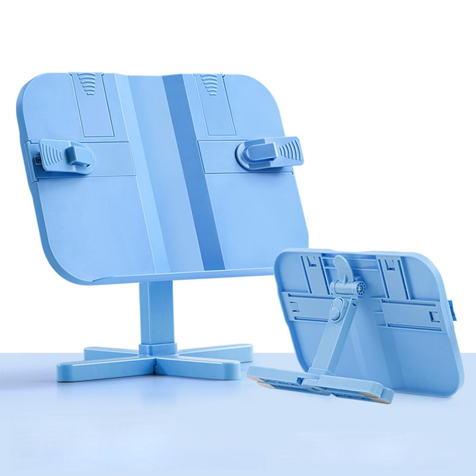 reading book stand Gifts Lightweight Shelf Reading Rest for Reading Recipes Adjustable Blue