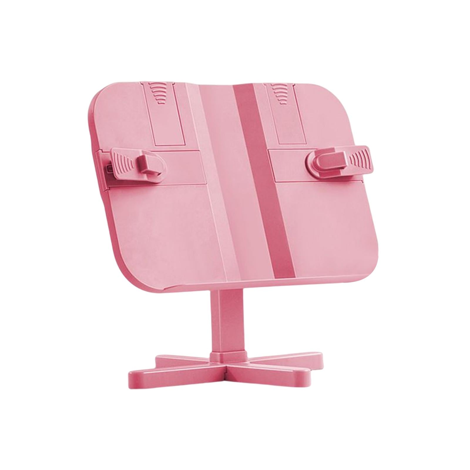 reading book stand Gifts Lightweight Shelf Reading Rest for Reading Recipes Adjustable Pink