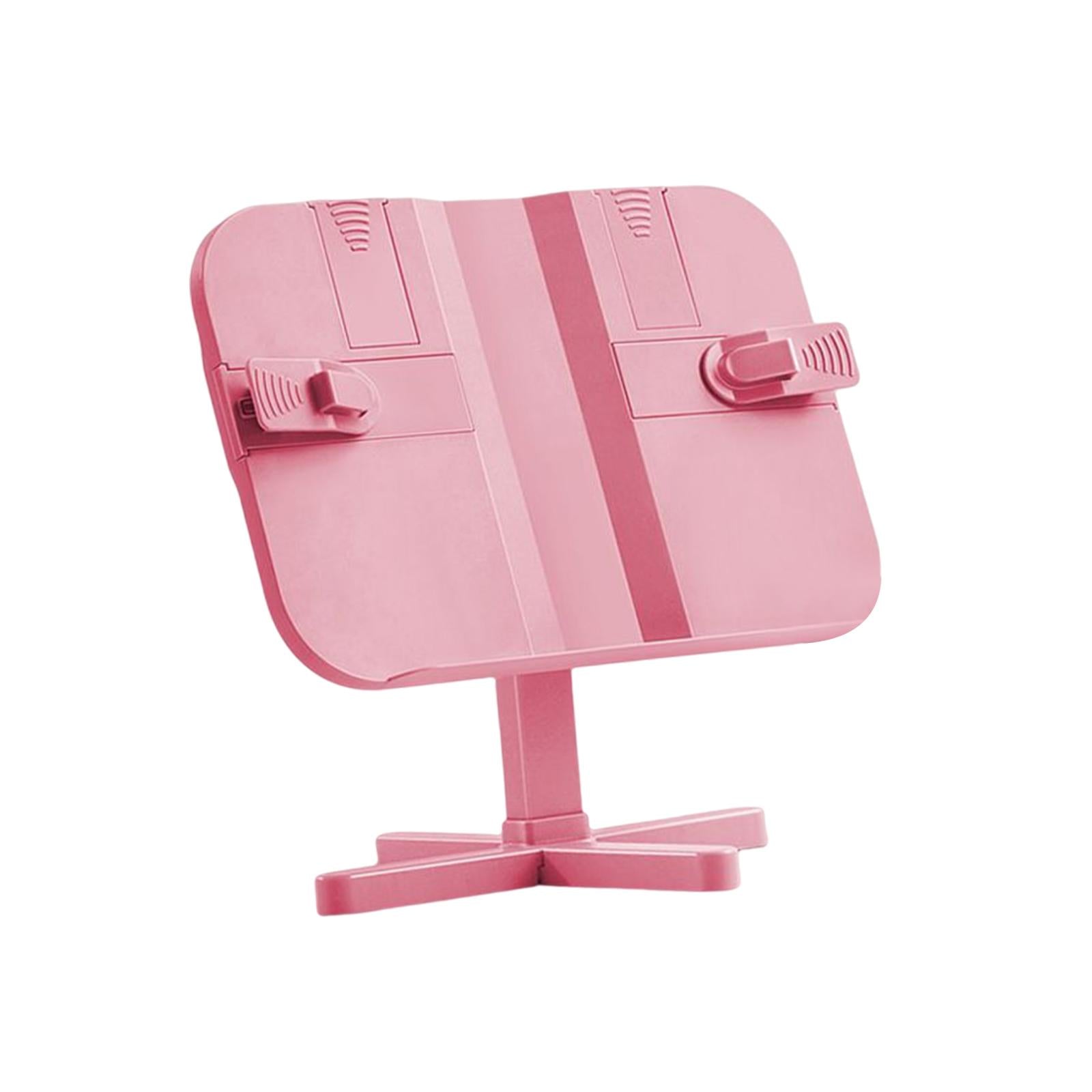 reading book stand Gifts Lightweight Shelf Reading Rest for Reading Recipes Adjustable Pink