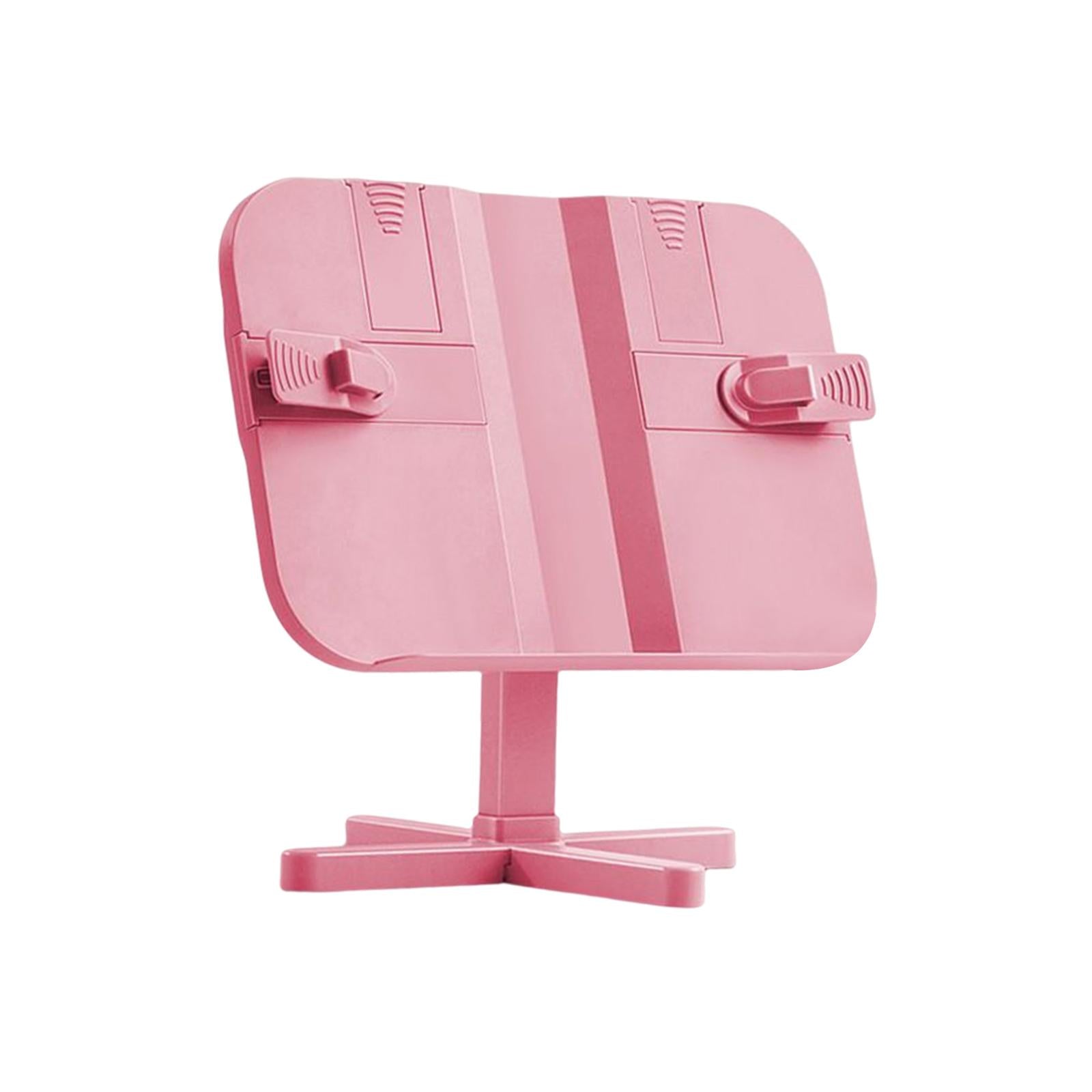 reading book stand Gifts Lightweight Shelf Reading Rest for Reading Recipes Adjustable Pink