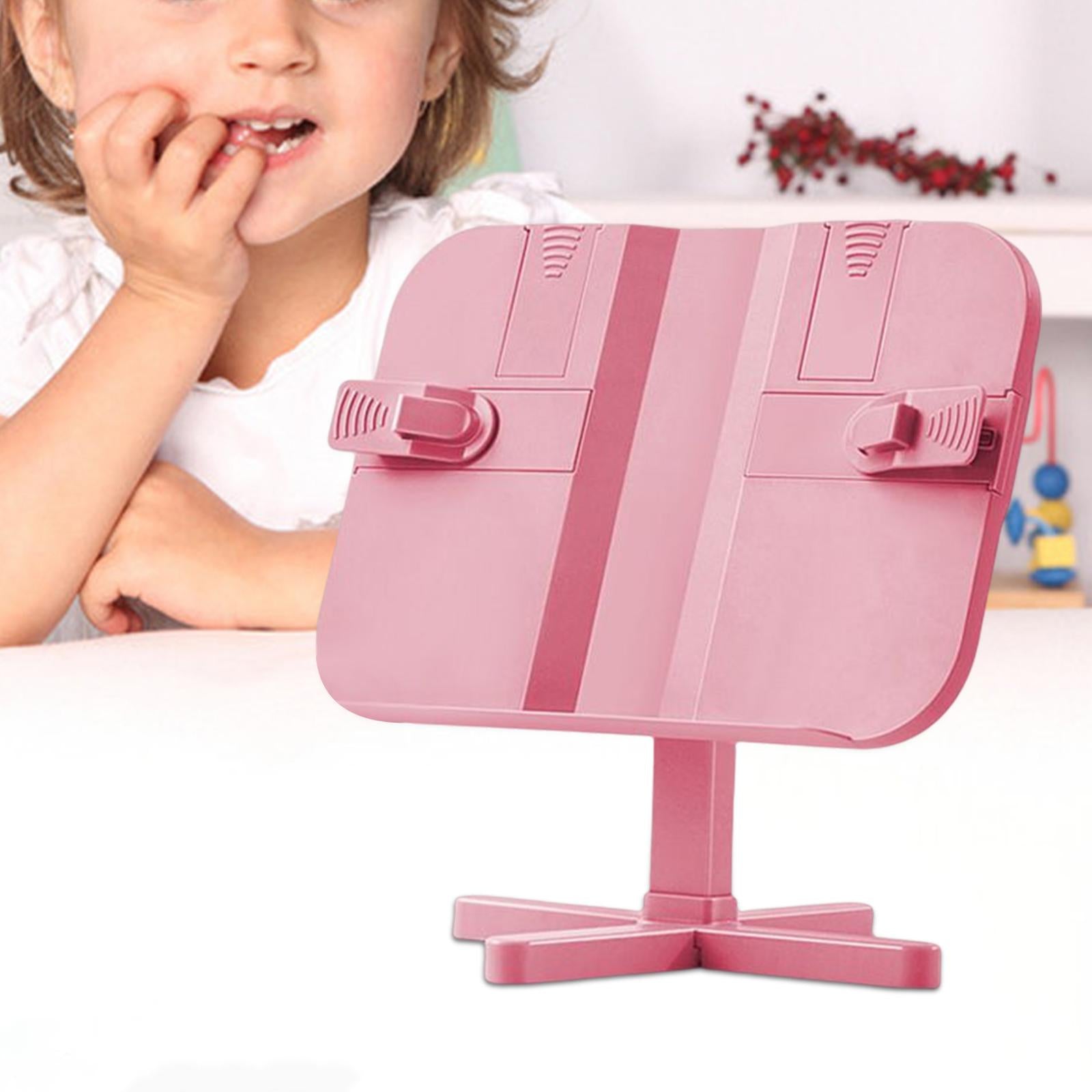 reading book stand Gifts Lightweight Shelf Reading Rest for Reading Recipes Adjustable Pink