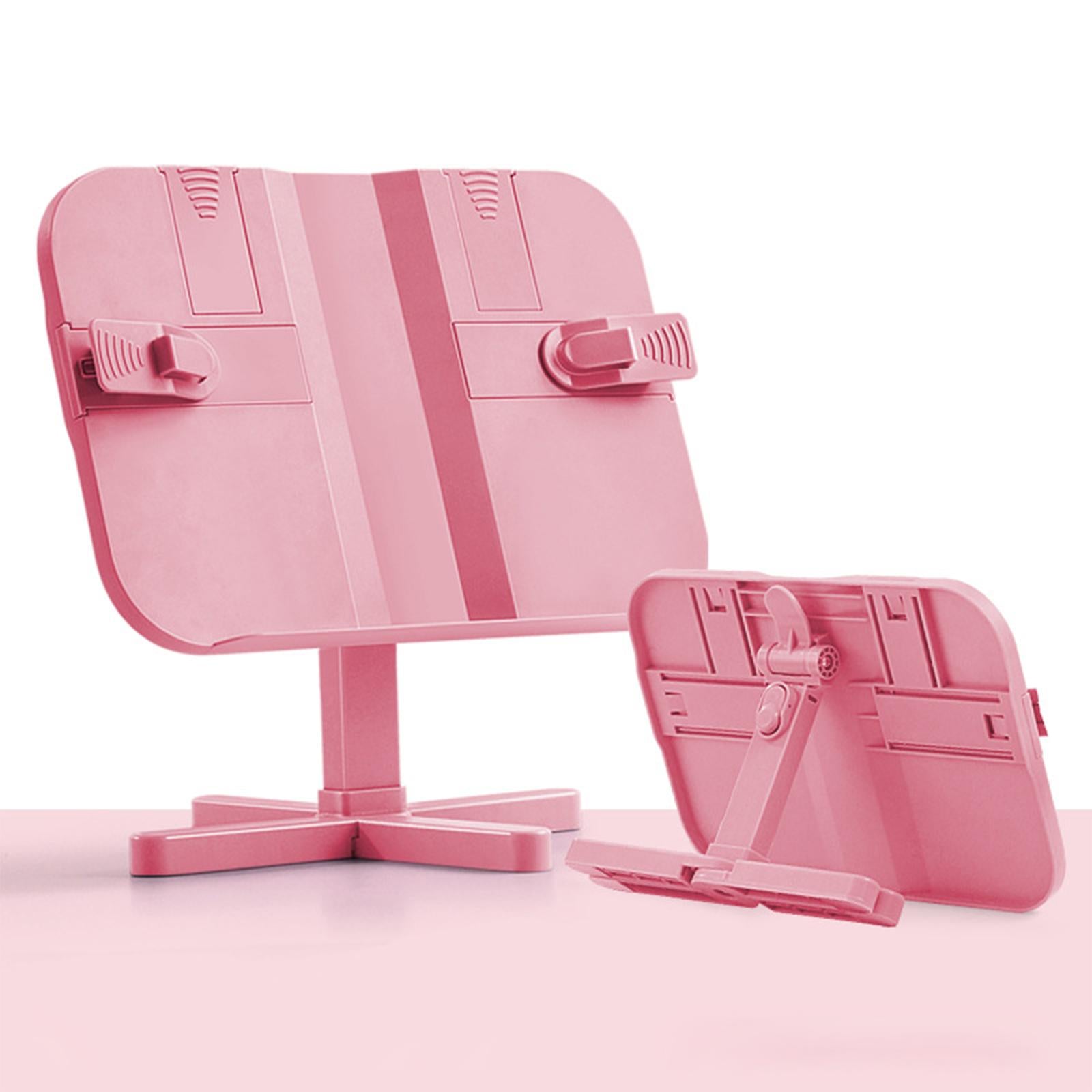reading book stand Gifts Lightweight Shelf Reading Rest for Reading Recipes Adjustable Pink