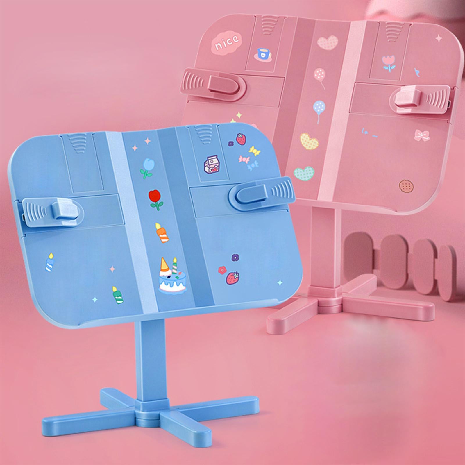 reading book stand Gifts Lightweight Shelf Reading Rest for Reading Recipes Adjustable Pink