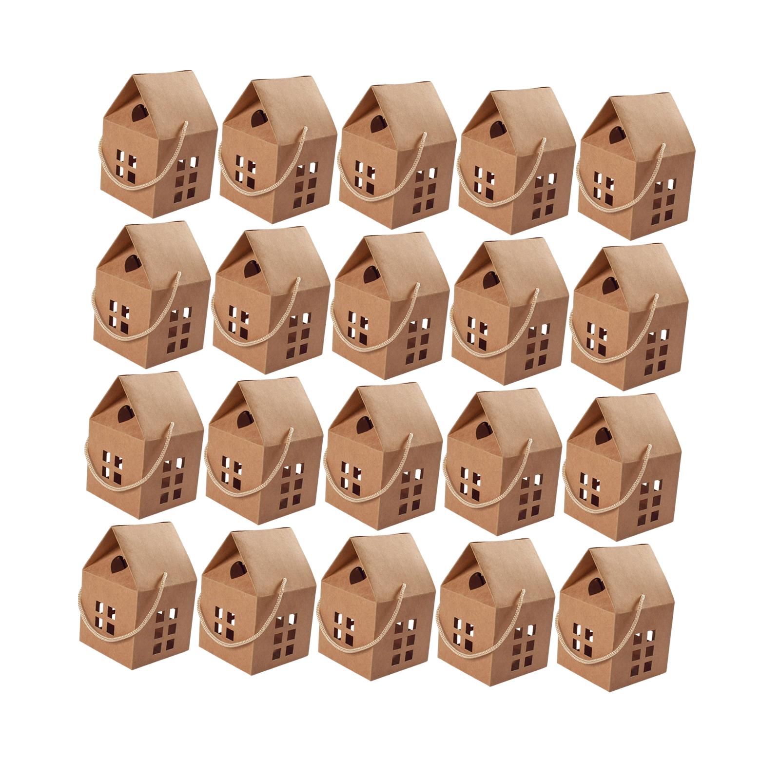 Creative Candy Packing Box Cardboard Box Gift for Valentine Birthday Party Brown