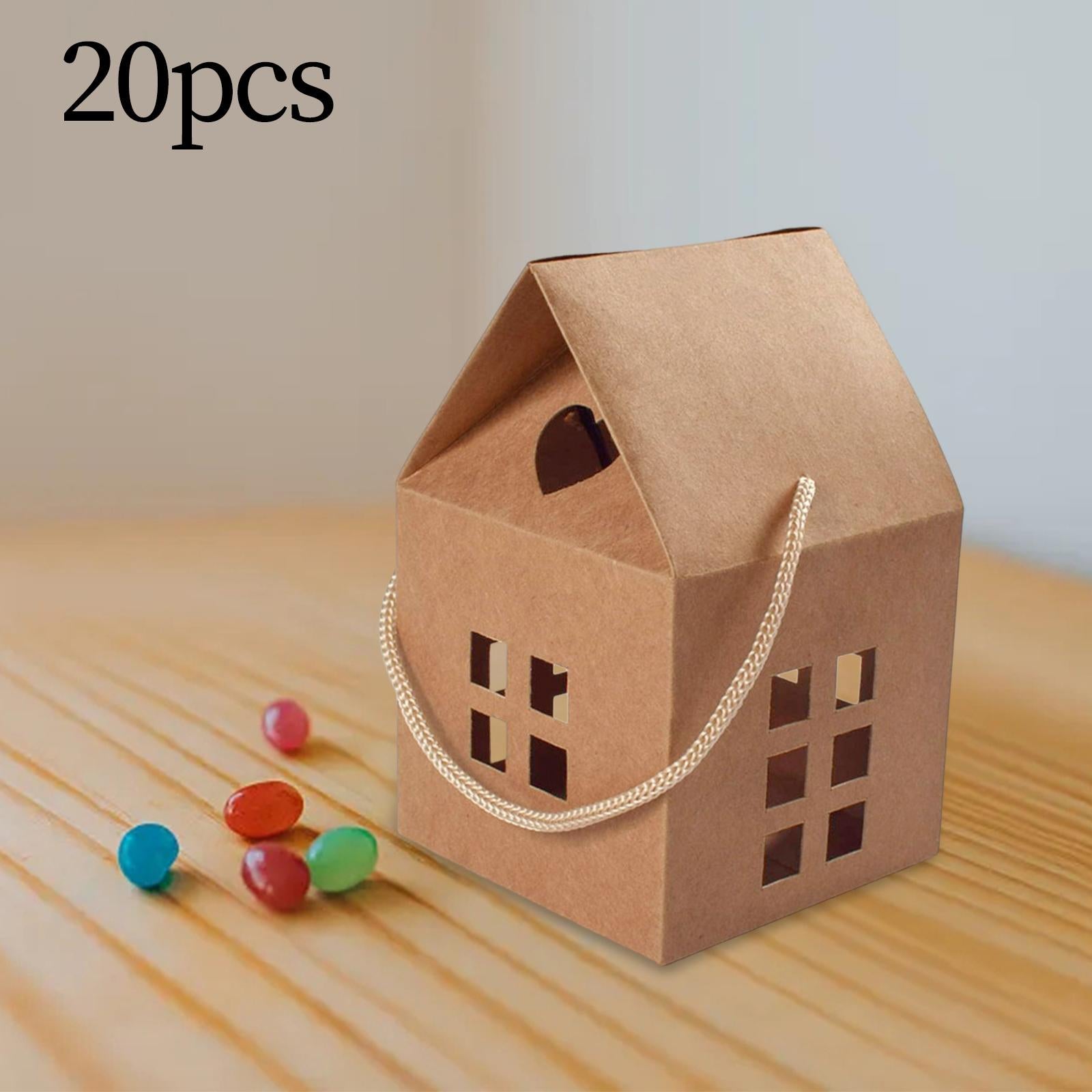 Creative Candy Packing Box Cardboard Box Gift for Valentine Birthday Party Brown