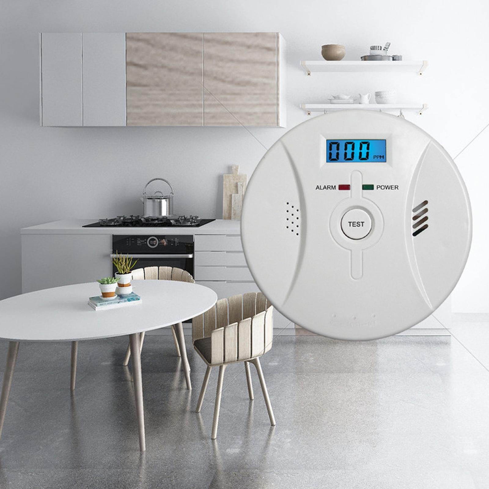 Smoke and Carbon Monoxide Detector Alarm Ceiling Mounted for Basement Attics