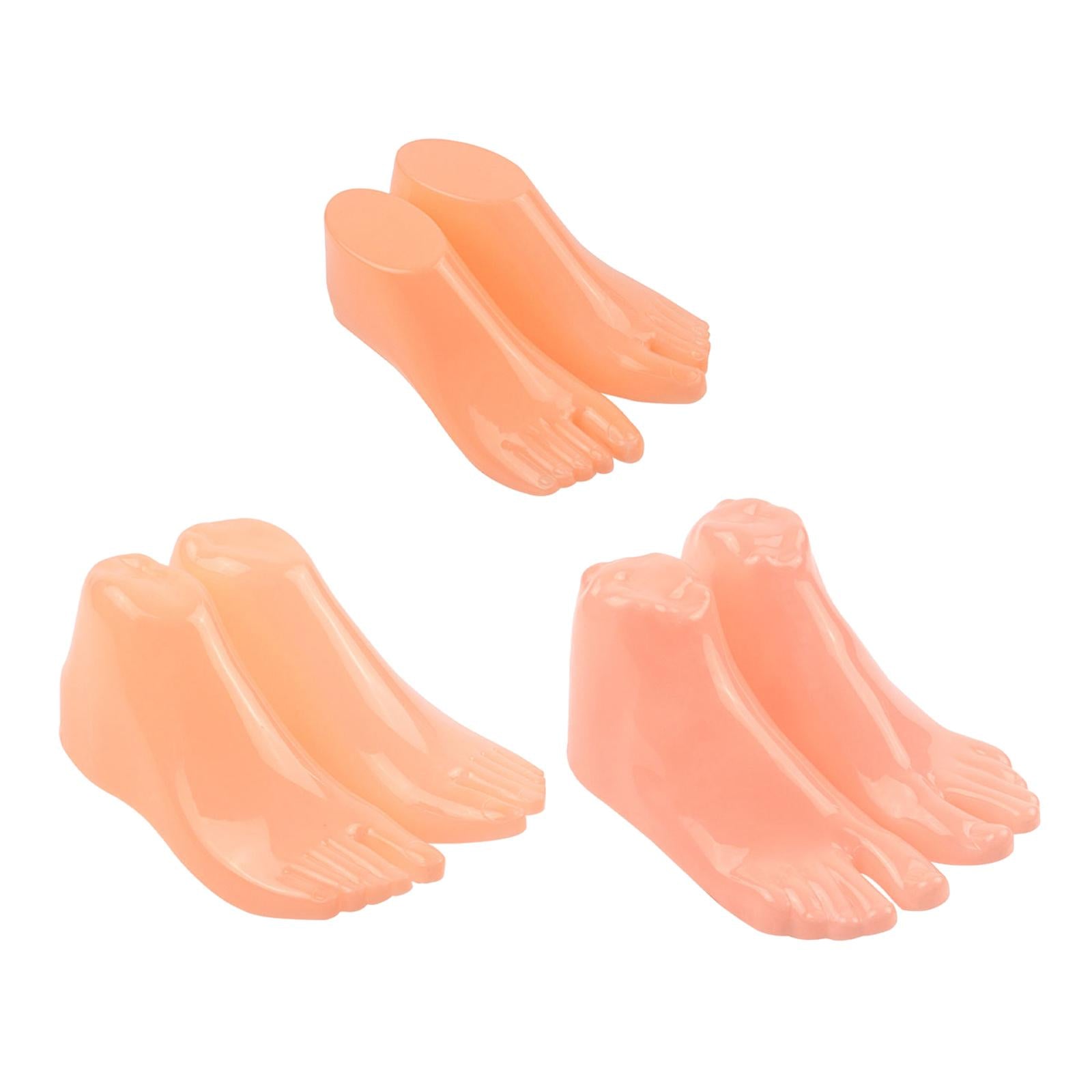 1 Pair Mannequin Modeling Feet for Ankle Bracelet Socks Model Display Stand Child