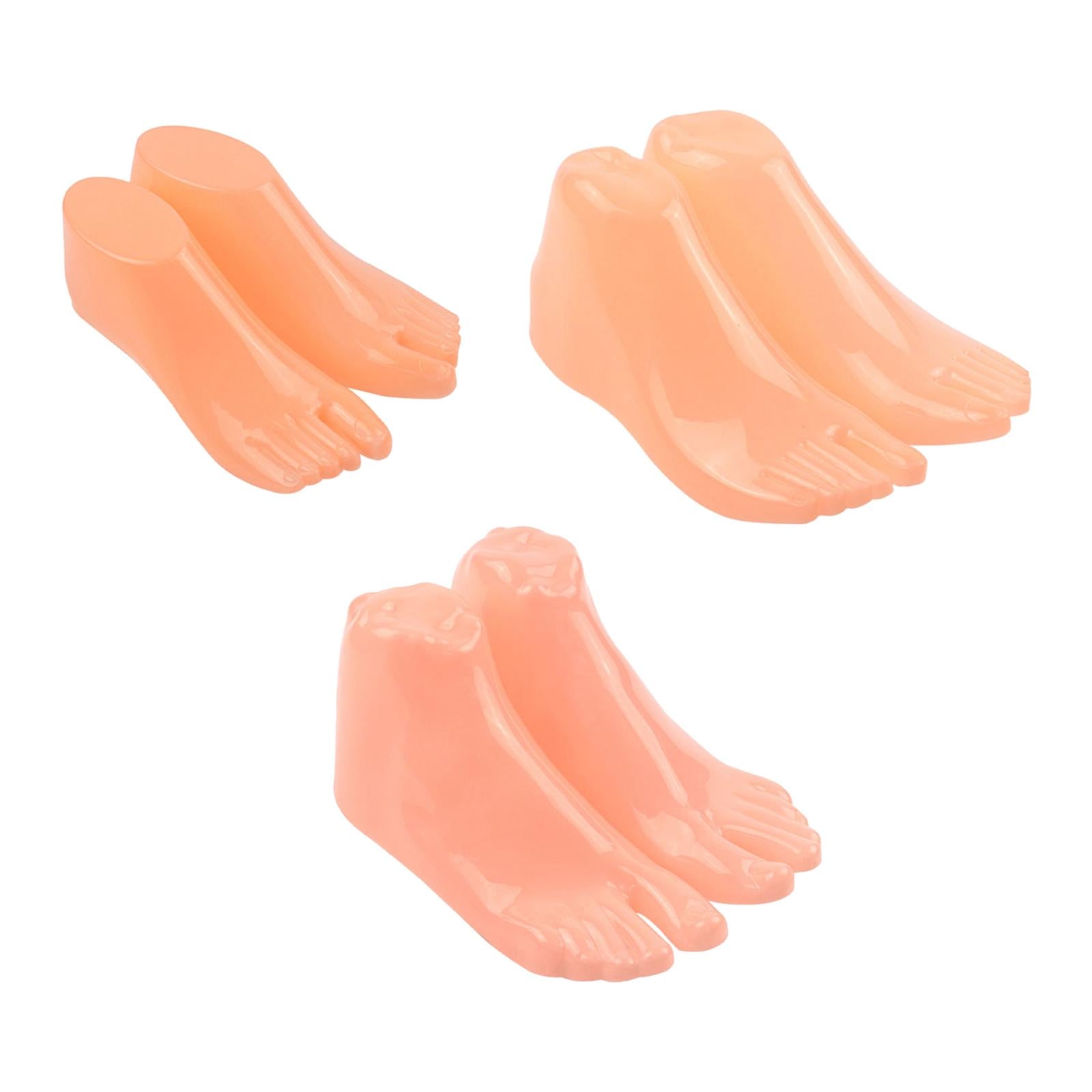 1 Pair Mannequin Modeling Feet for Ankle Bracelet Socks Model Display Stand Child