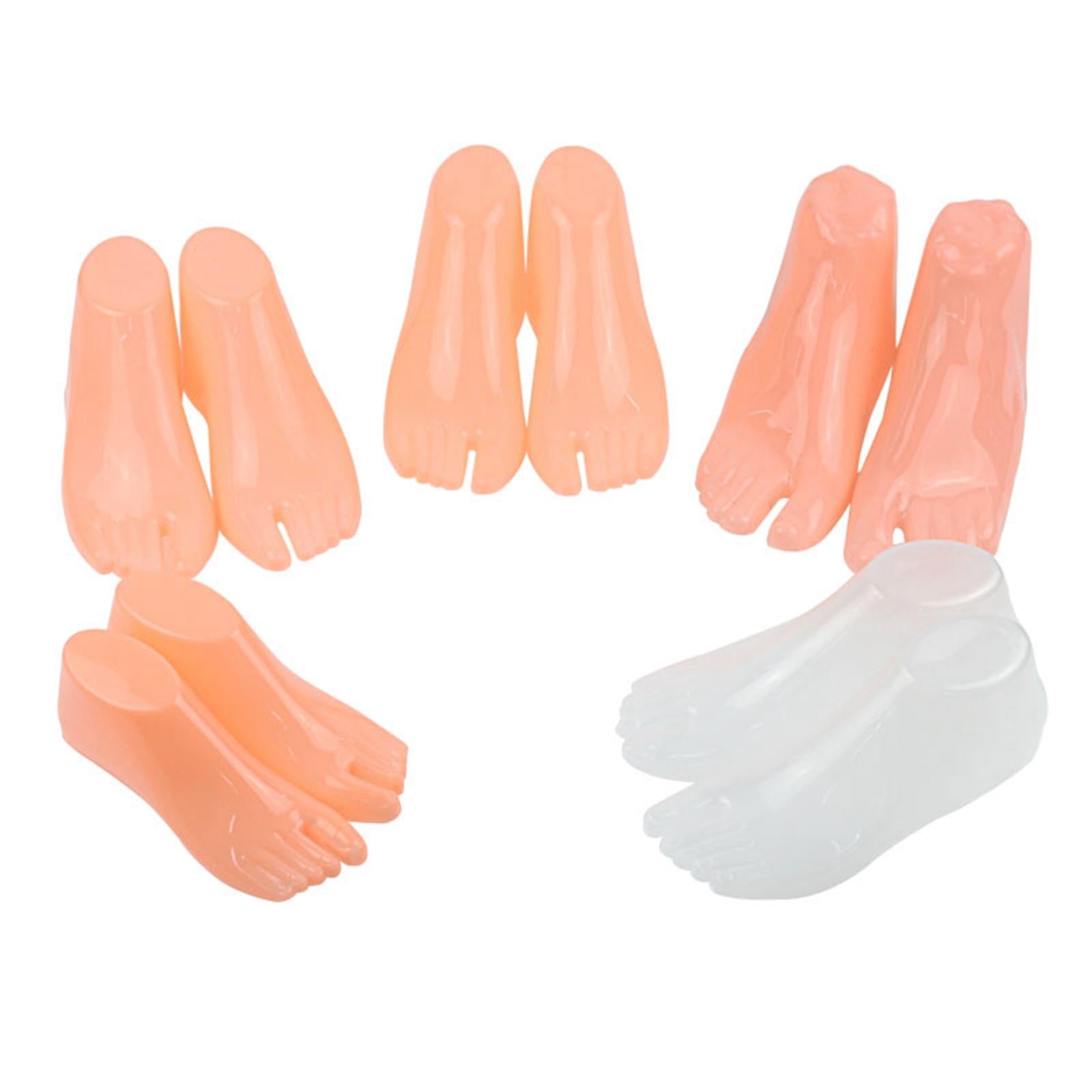 1 Pair Mannequin Modeling Feet for Ankle Bracelet Socks Model Display Stand Women