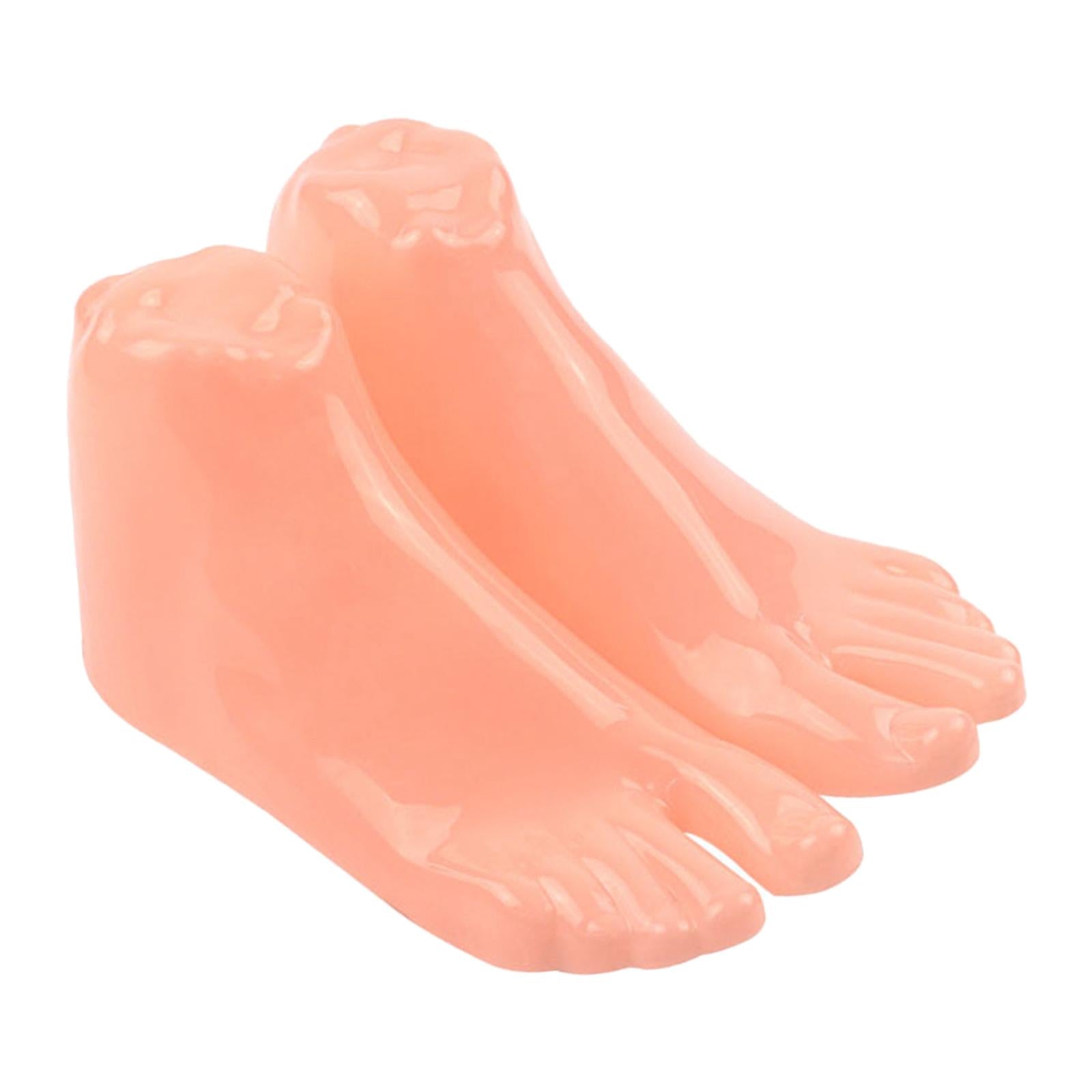 1 Pair Mannequin Modeling Feet for Ankle Bracelet Socks Model Display Stand Men