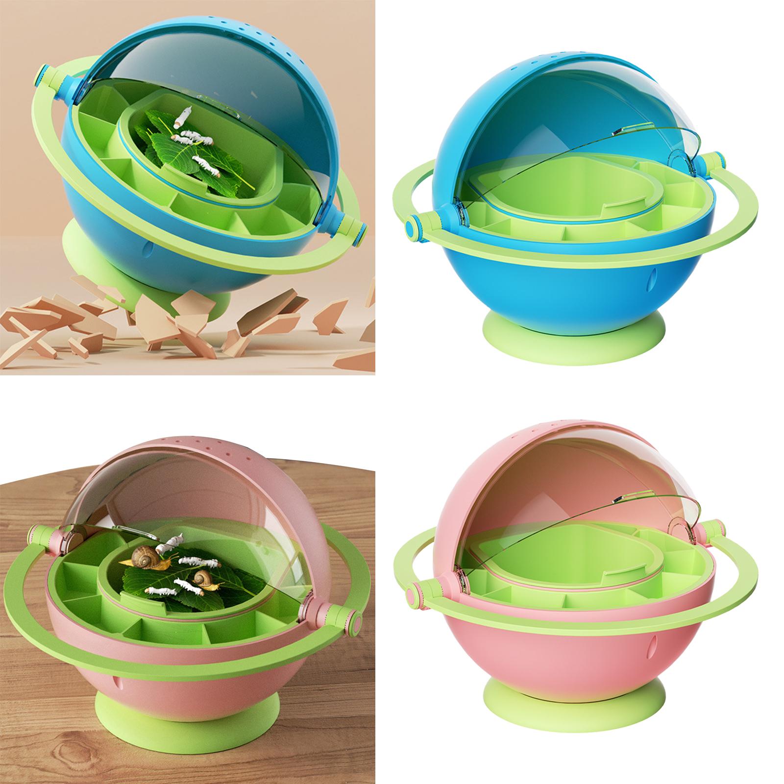Small Animal Breeding Case Transport Container Accessories for Kids Children Pink
