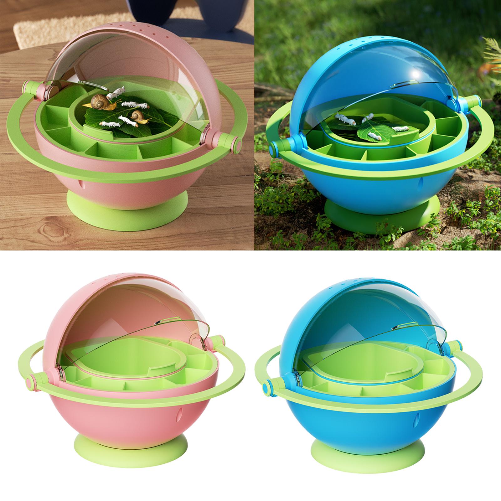Small Animal Breeding Case Transport Container Accessories for Kids Children Pink