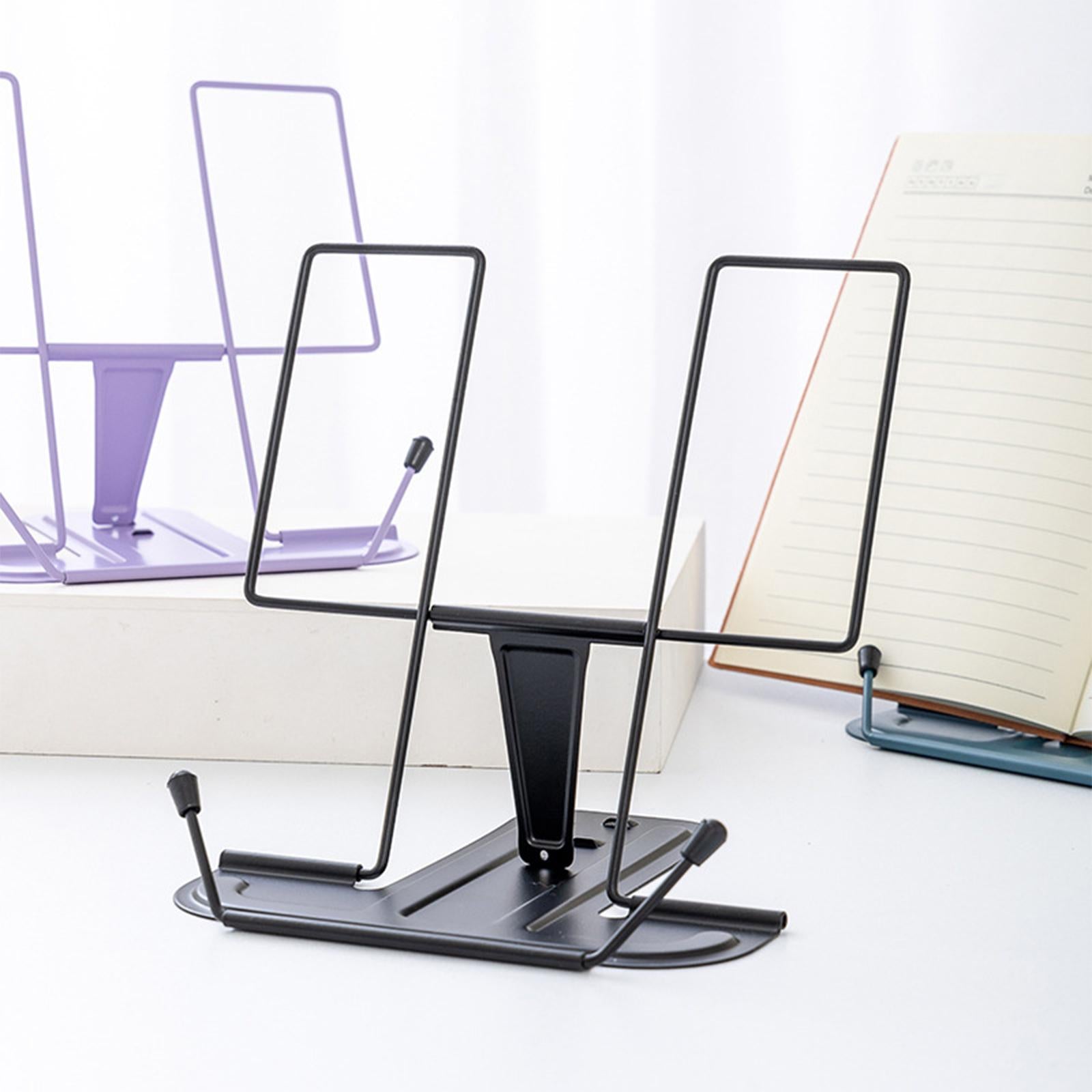 Portable Cookbook Holder Organizer Display Lightweight for Reading Cookbooks violet