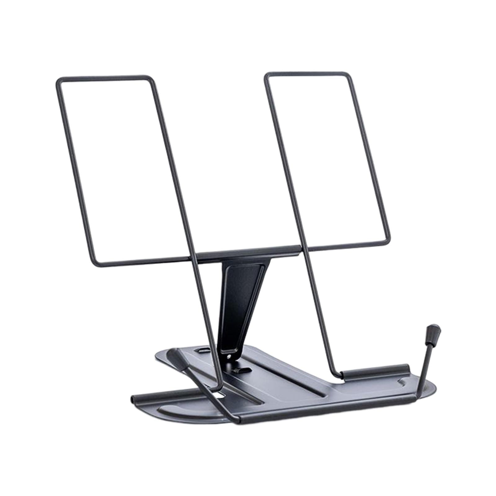 Portable Cookbook Holder Organizer Display Lightweight for Reading Cookbooks Black