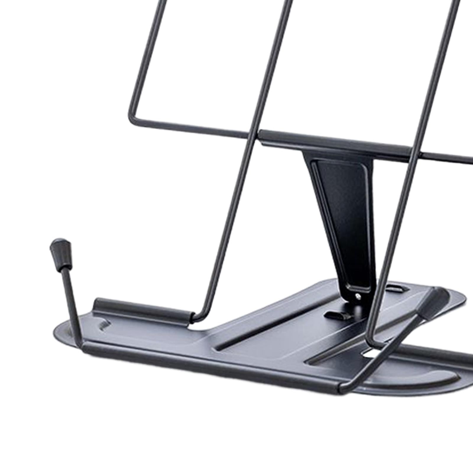 Portable Cookbook Holder Organizer Display Lightweight for Reading Cookbooks Black