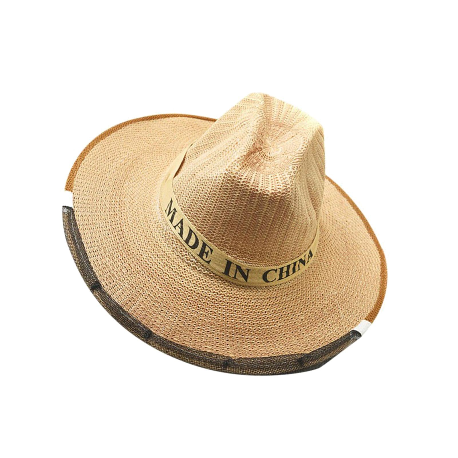 Beekeeper Veil Hat Cowboy Hat for Beginner Fishermen Professional Beekeeper A