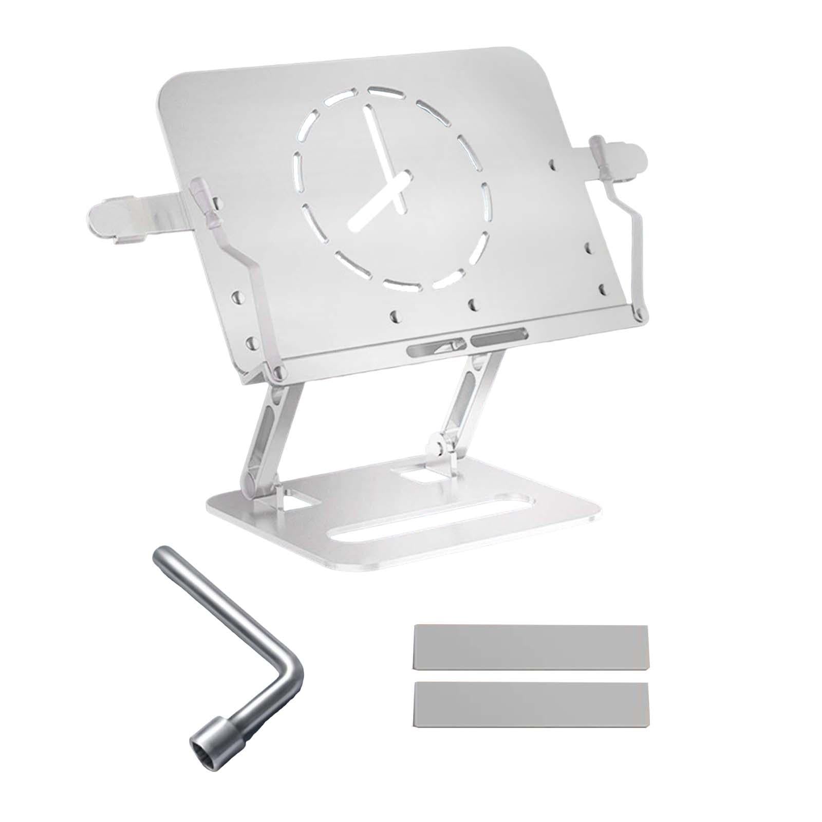 Book Holder Foldable Tablet Holder Non Slip Save Space for Office Documents Silver