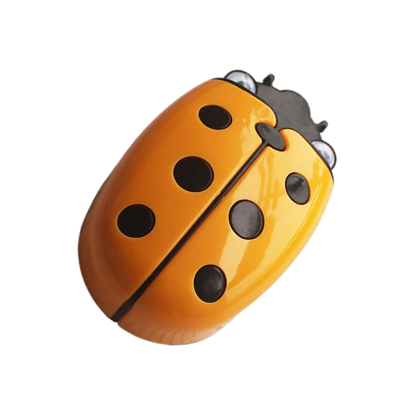 Magnetic Dry Erase Marker Holder with Ladybug Shape 2in1 for Workshop Office Yellow