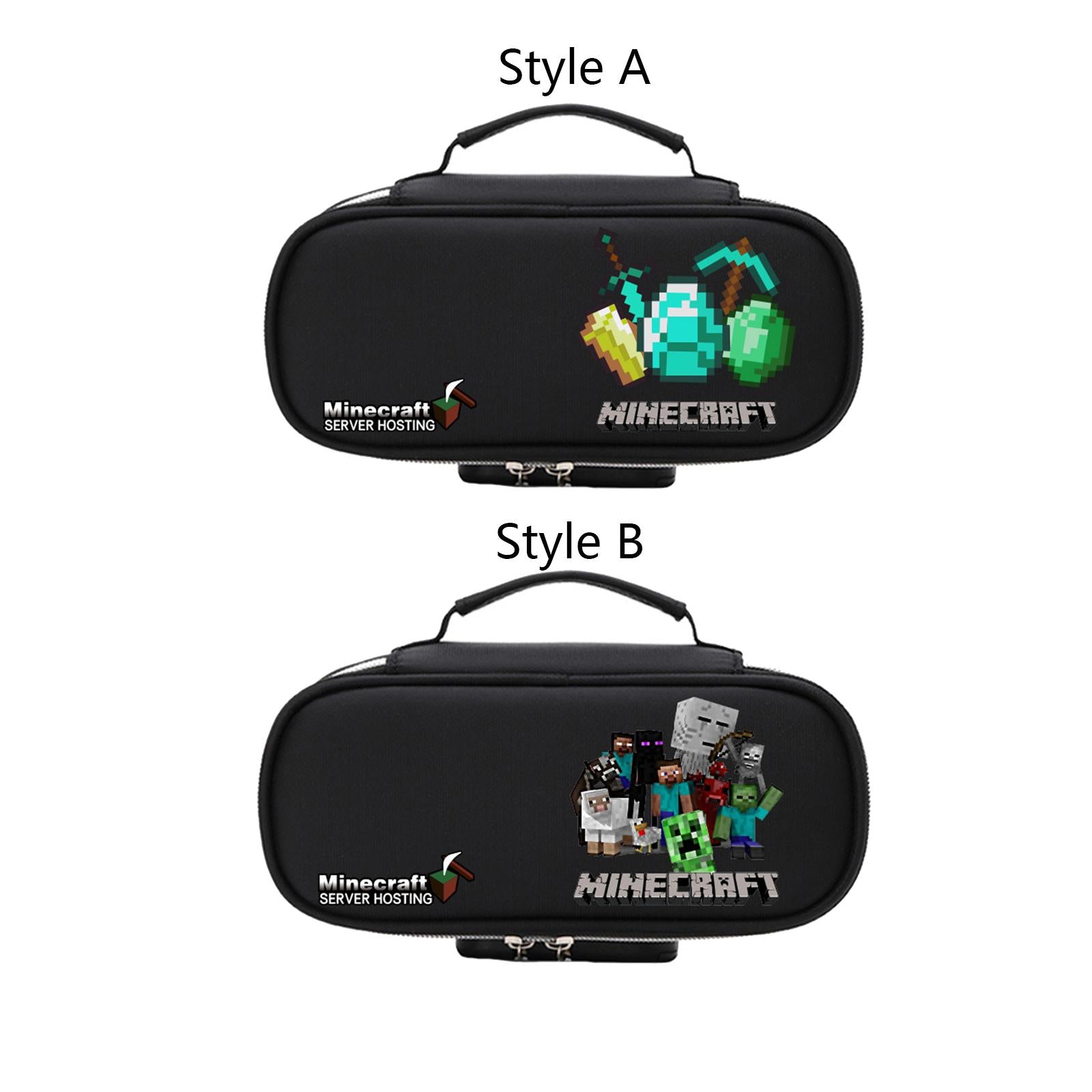 Marker Pen Pouch Zipper Office Organizer Bag Portable for School Grils Boys Style A